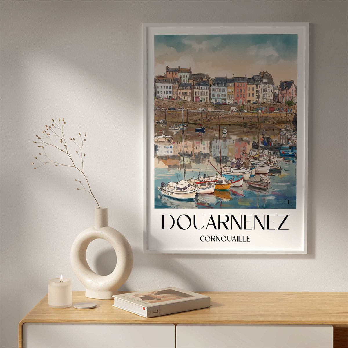 douarnenez-cornouaille-frankreich-poster-aquarell