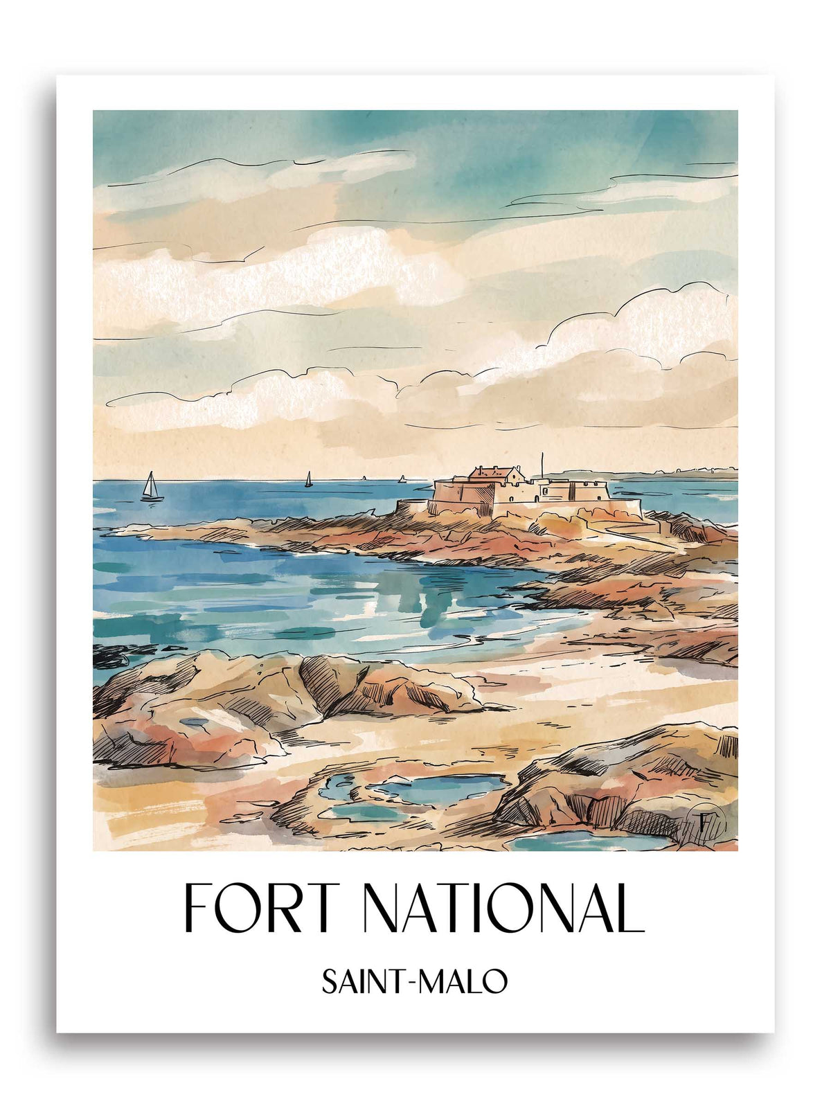fort-national-saint-malo-frankreich-poster-aquarell