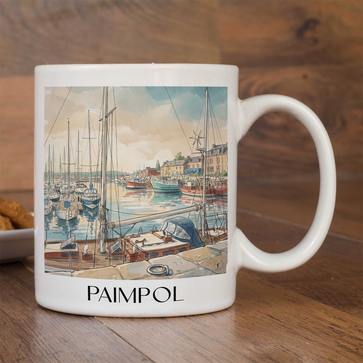 paimpol-côte-de-granit-rose-frankreich-kaffeebecher-aquarell