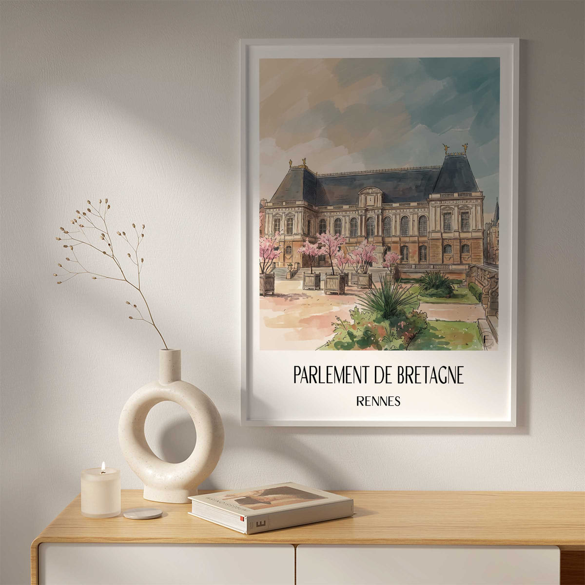 parlement-de-bretagne-rennes-frankreich-poster-aquarell