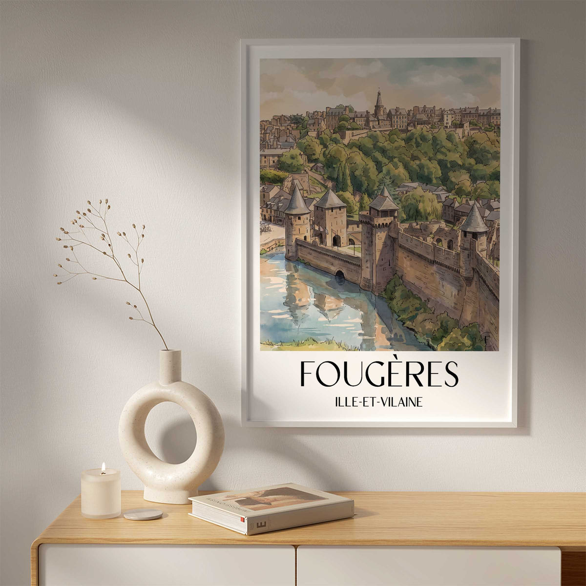 fougères-ille-et-vilaine-frankreich-poster-aquarell