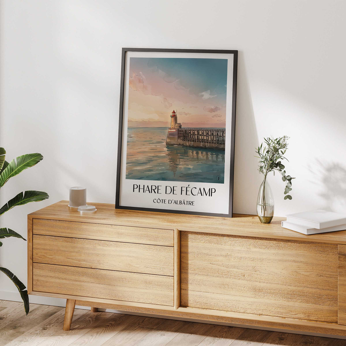 phare-de-fécamp-côte-d'albâtre-frankreich-poster-aquarell