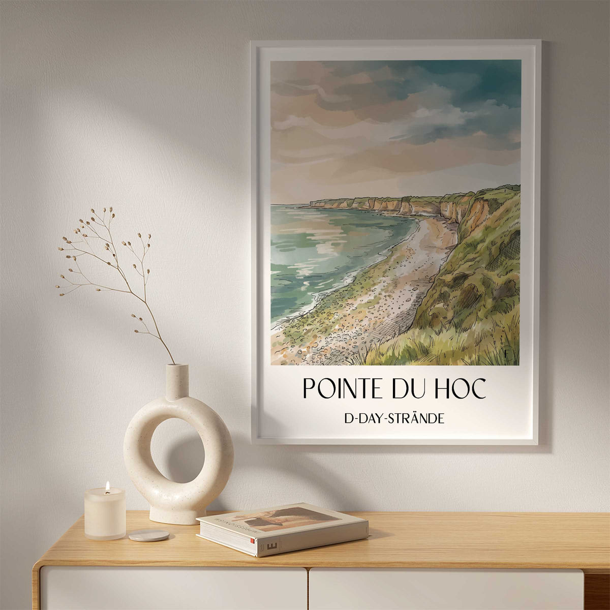 pointe-du-hoc-d-day-strände-frankreich-poster-aquarell