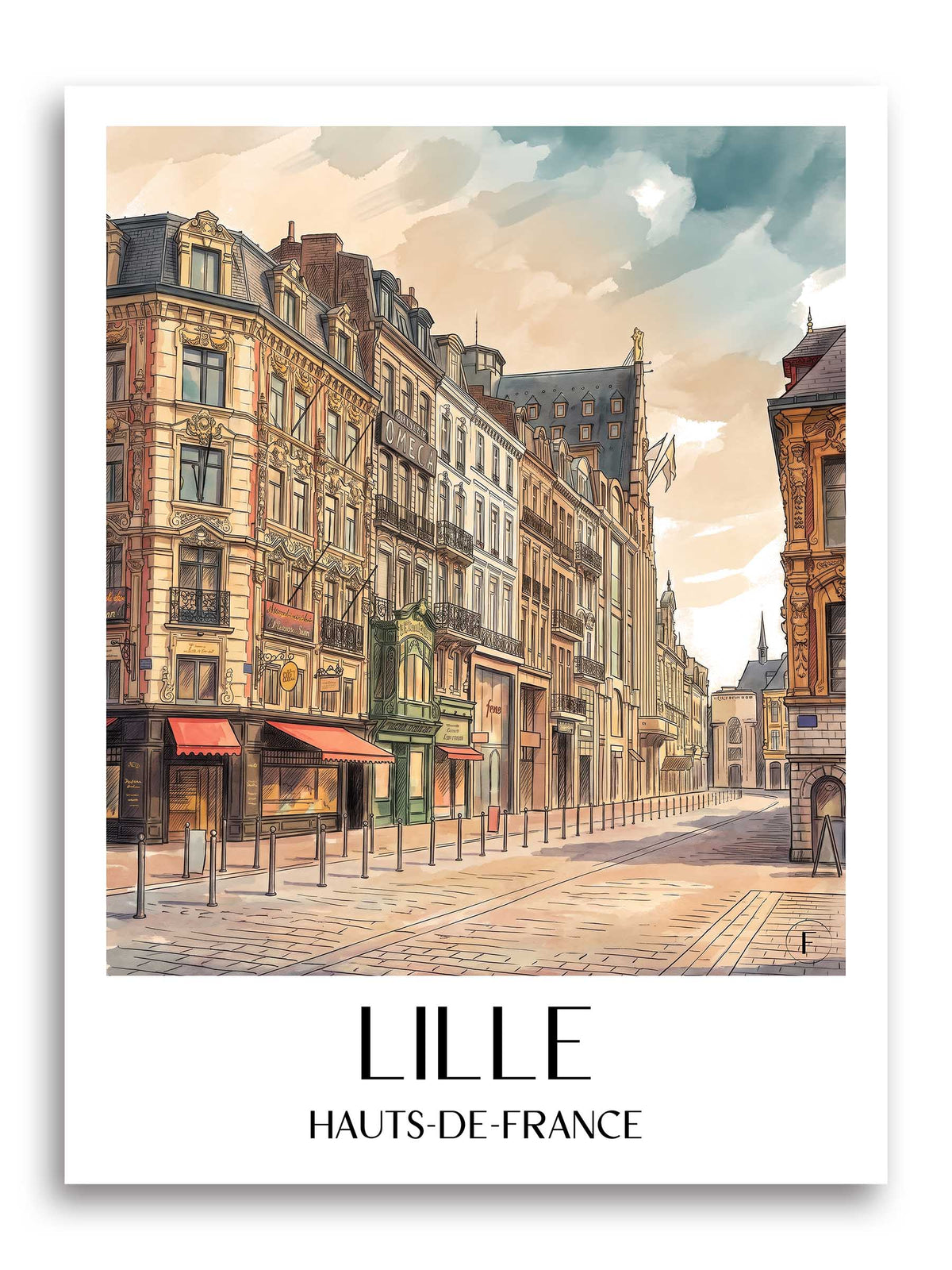lille-hauts-de-france-frankreich-poster-aquarell