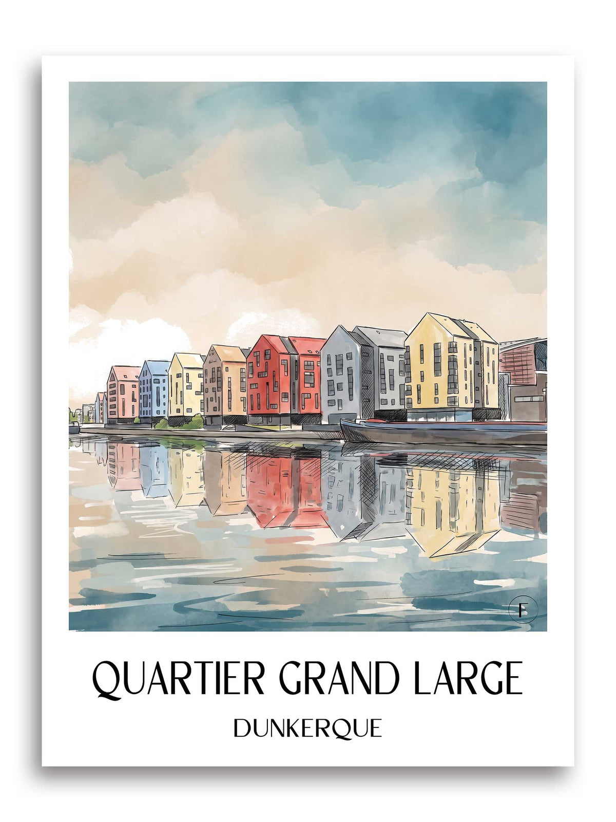 quartier-grand-large-dunkerque-frankreich-poster-aquarell