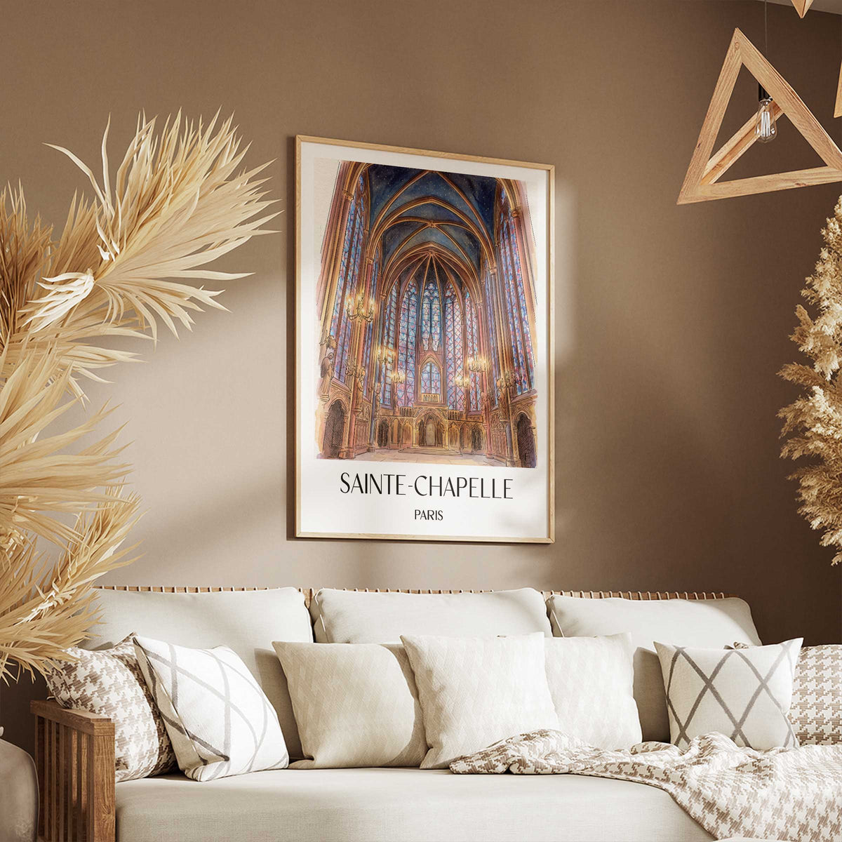sainte-chapelle-paris-frankreich-poster-aquarell