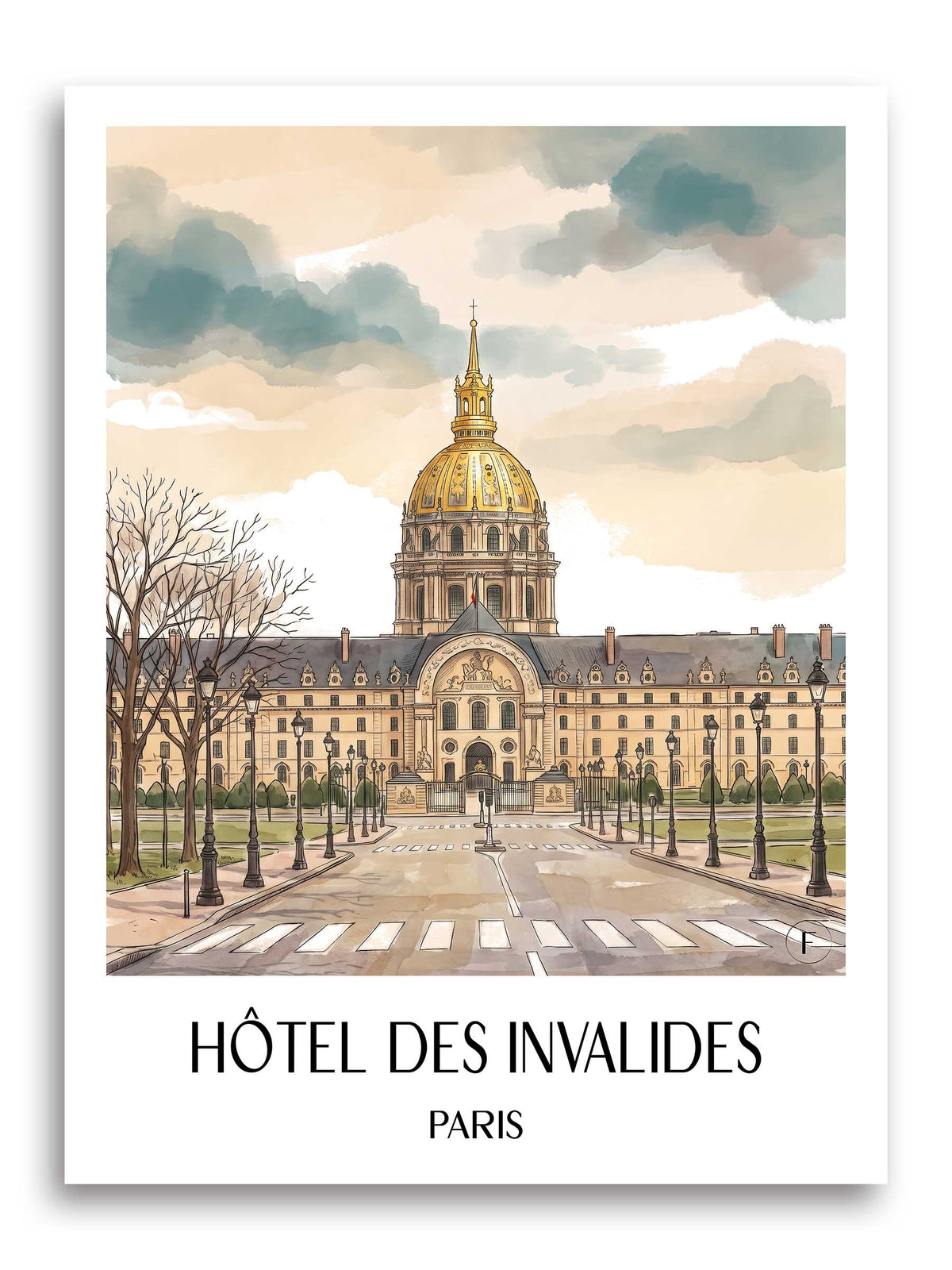 hôtel-des-invalides-paris-frankreich-poster-aquarell