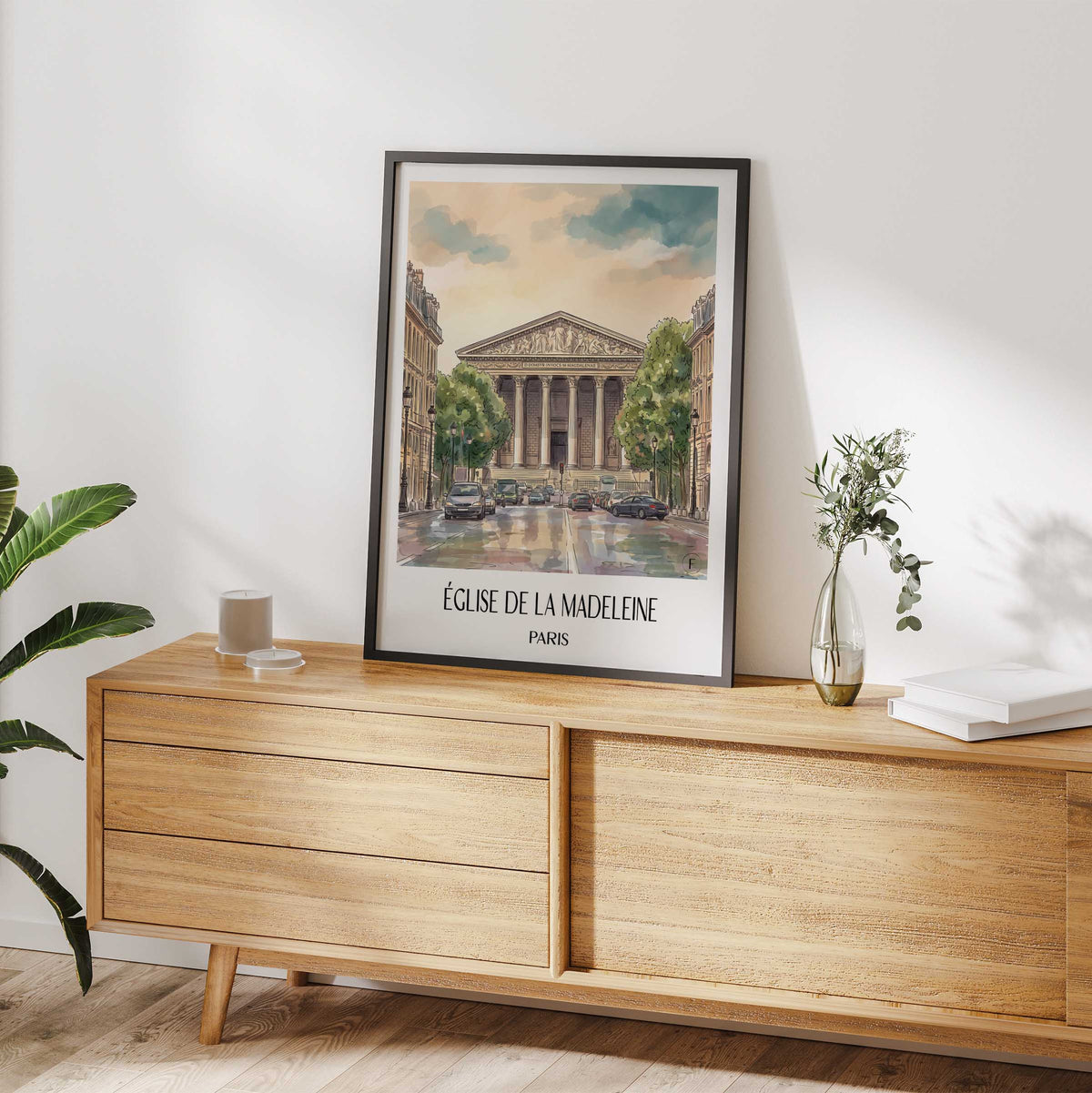 église-de-la-madeleine-paris-frankreich-poster-aquarell