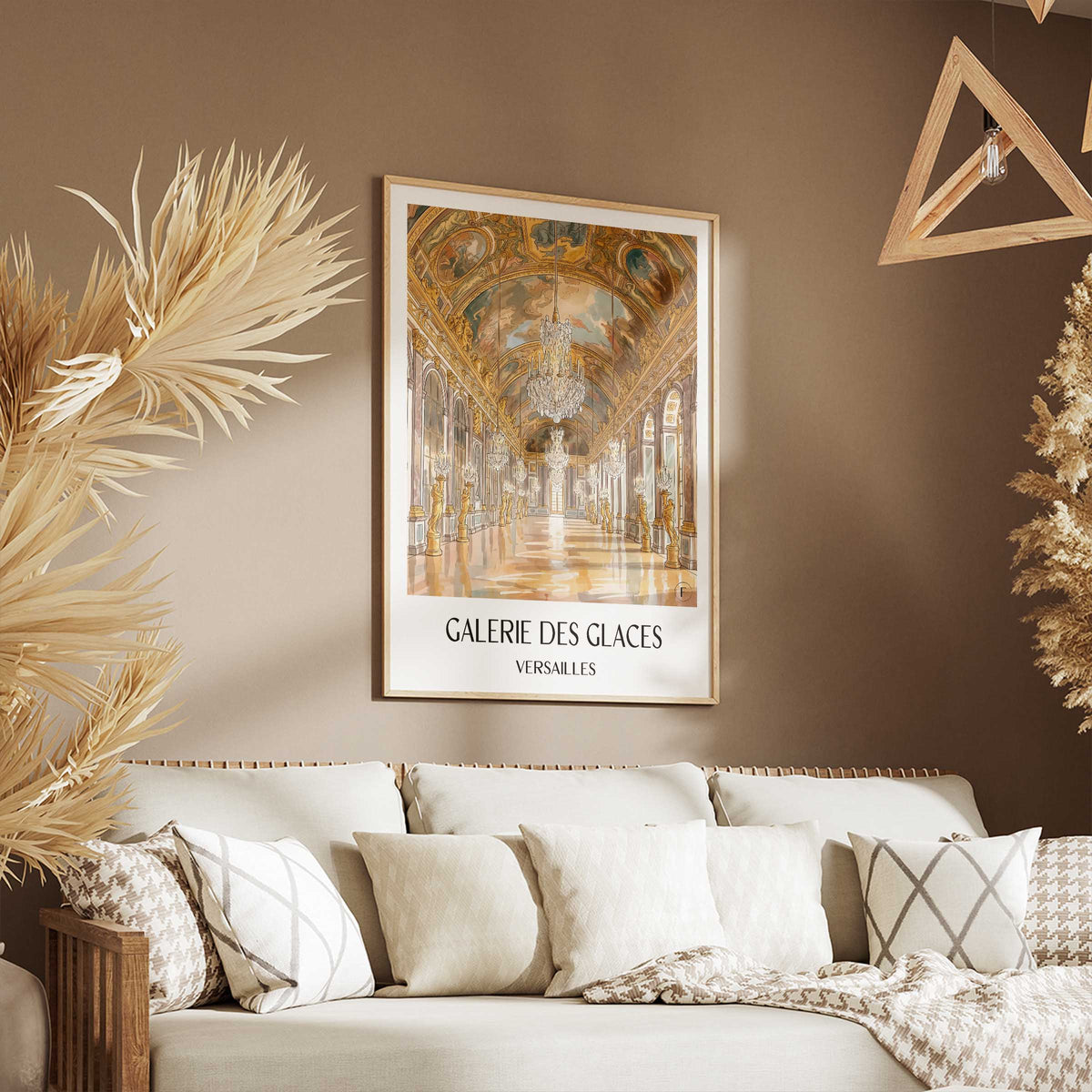 galerie-des-glaces-versailles-frankreich-poster-aquarell