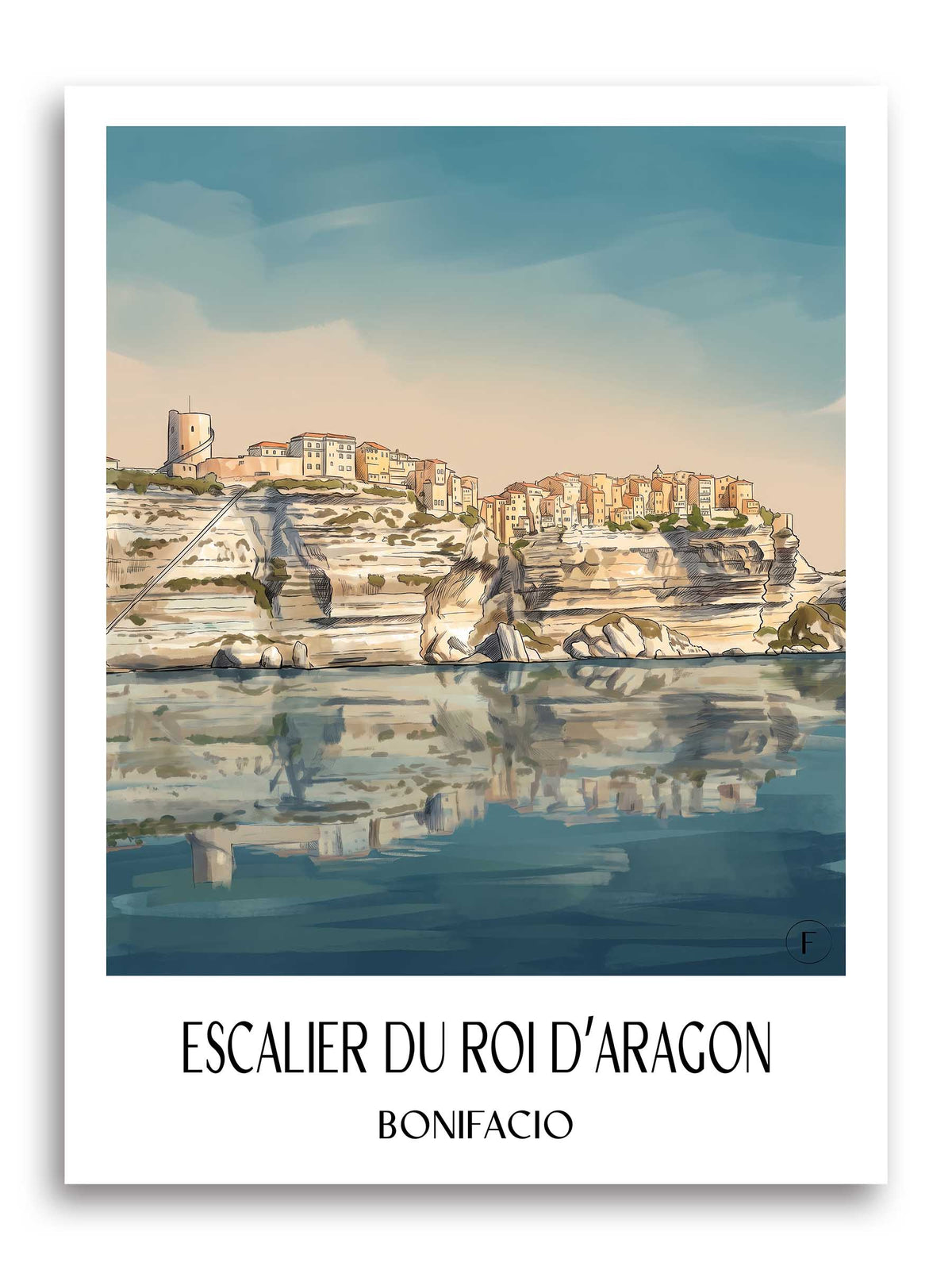 escalier-du-roi-d’aragon-bonifacio-frankreich-poster-aquarell