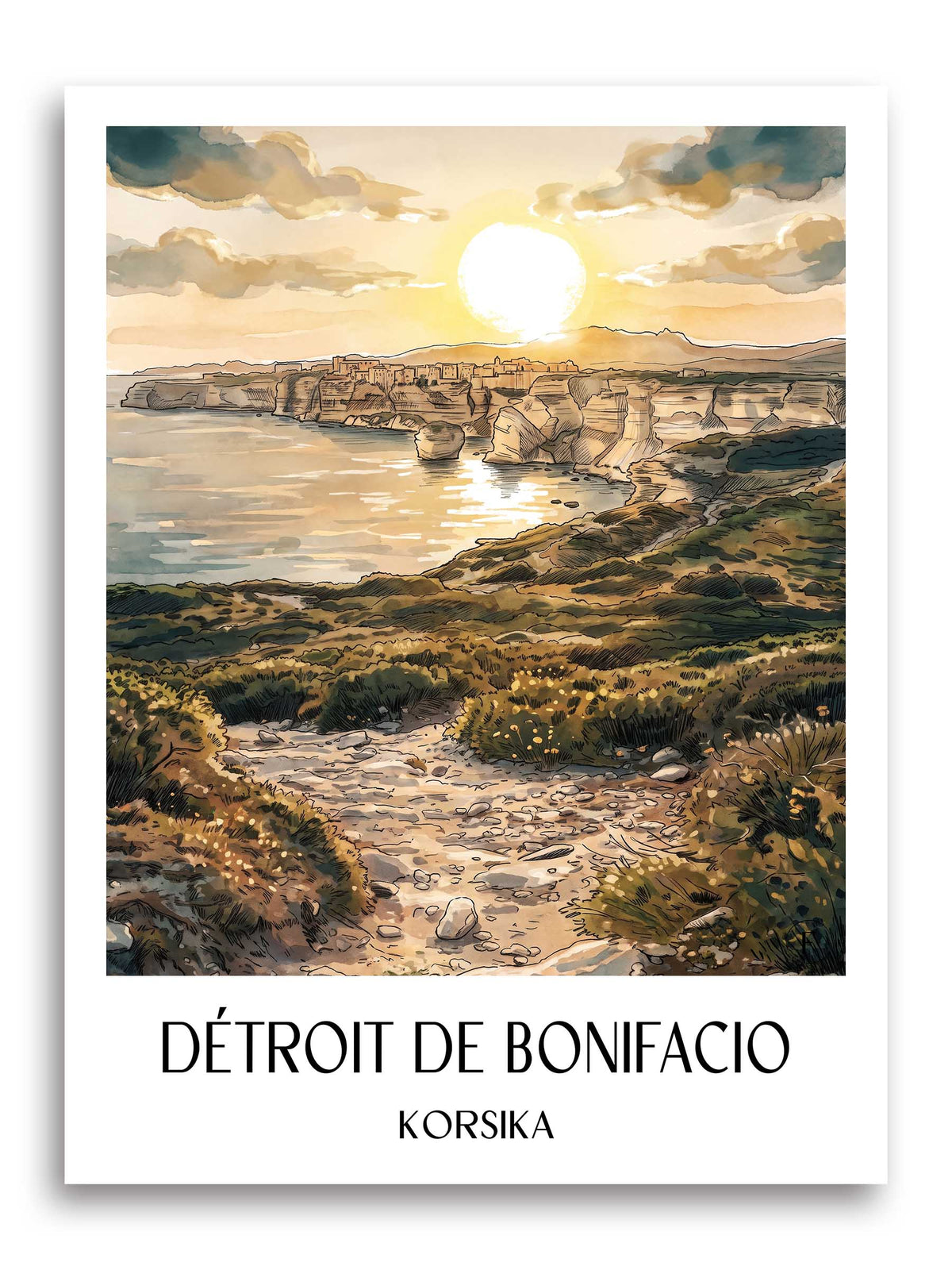 détroit-de-bonifacio-korsika-frankreich-poster-aquarell