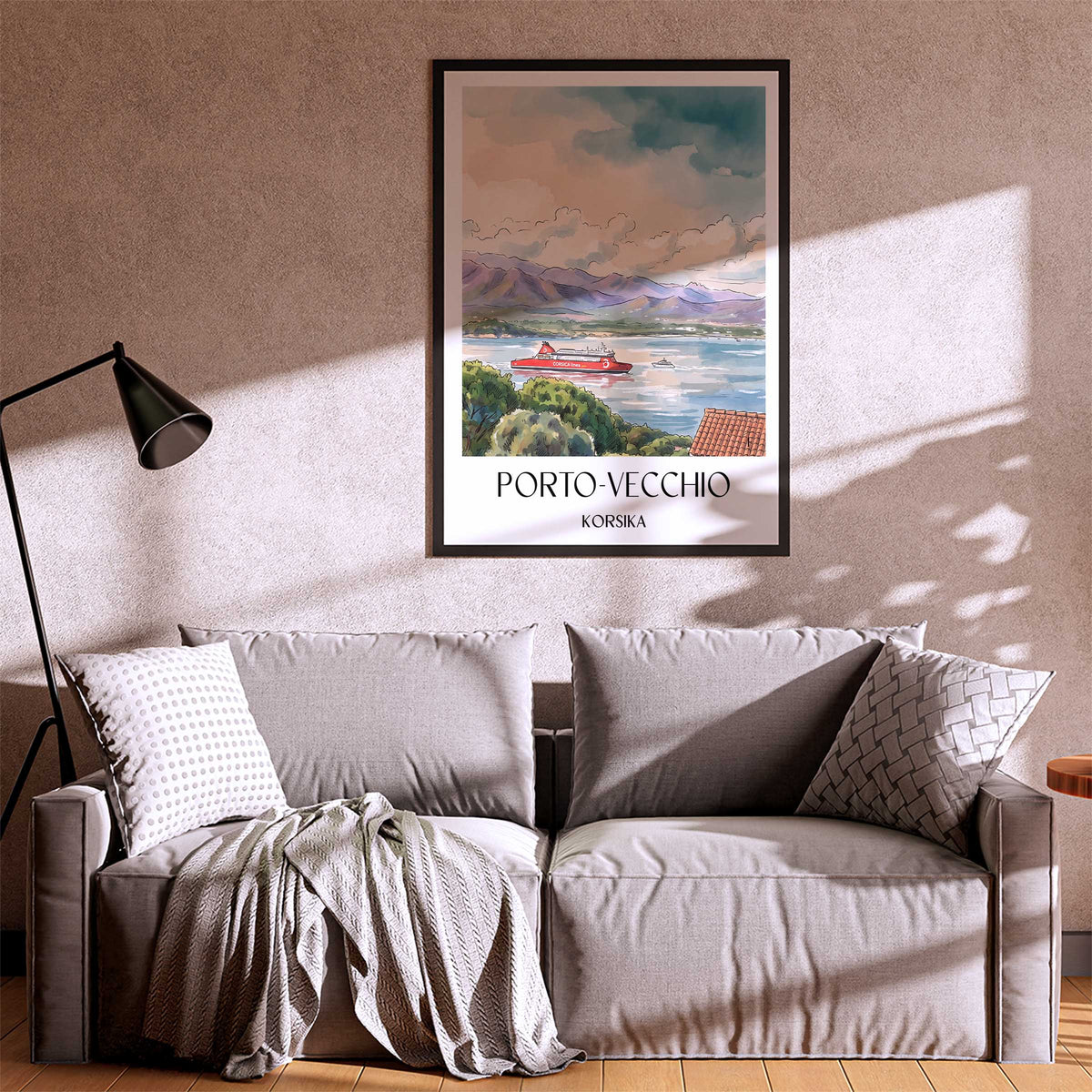 porto-vecchio-korsika-frankreich-poster-aquarell