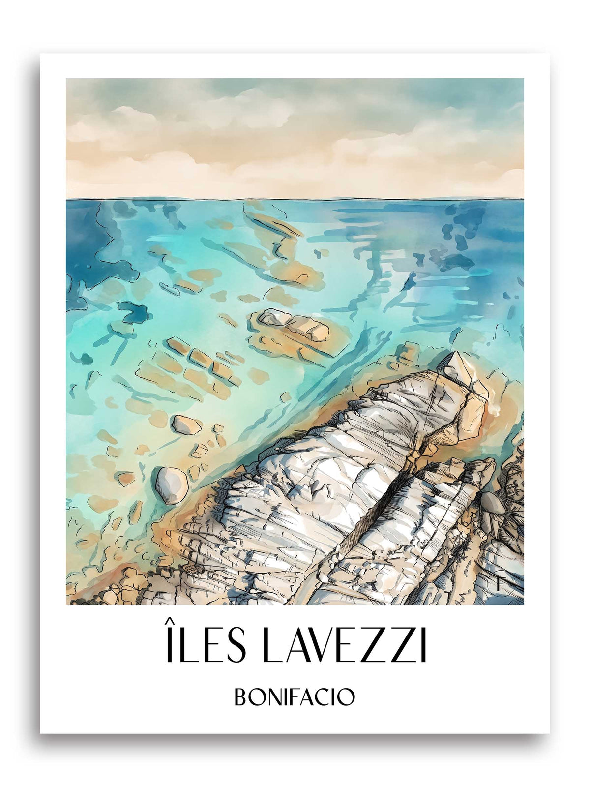îles-lavezzi-bonifacio-frankreich-poster-aquarell