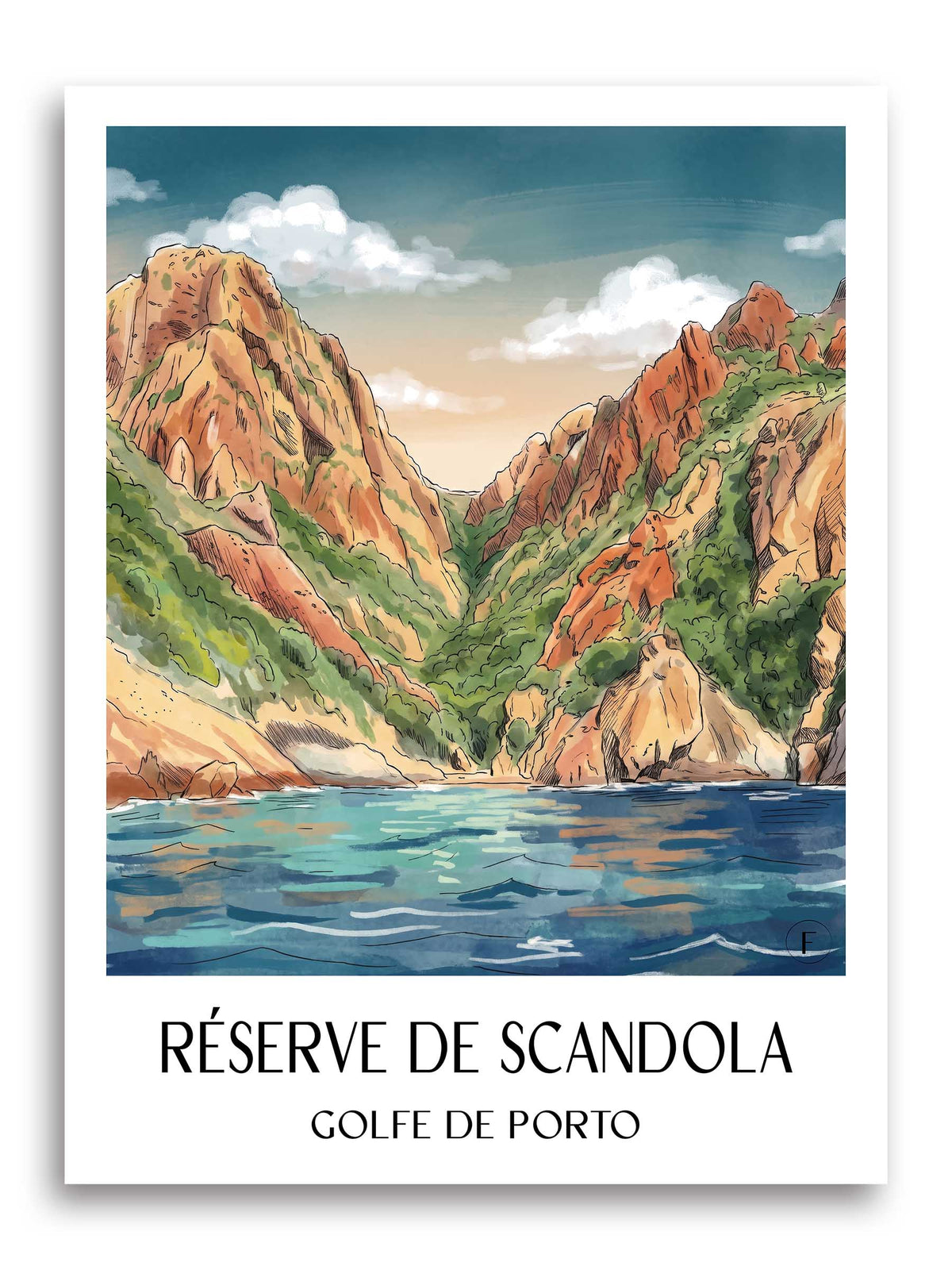 réserve-de-scandola-golfe-de-porto-frankreich-poster-aquarell