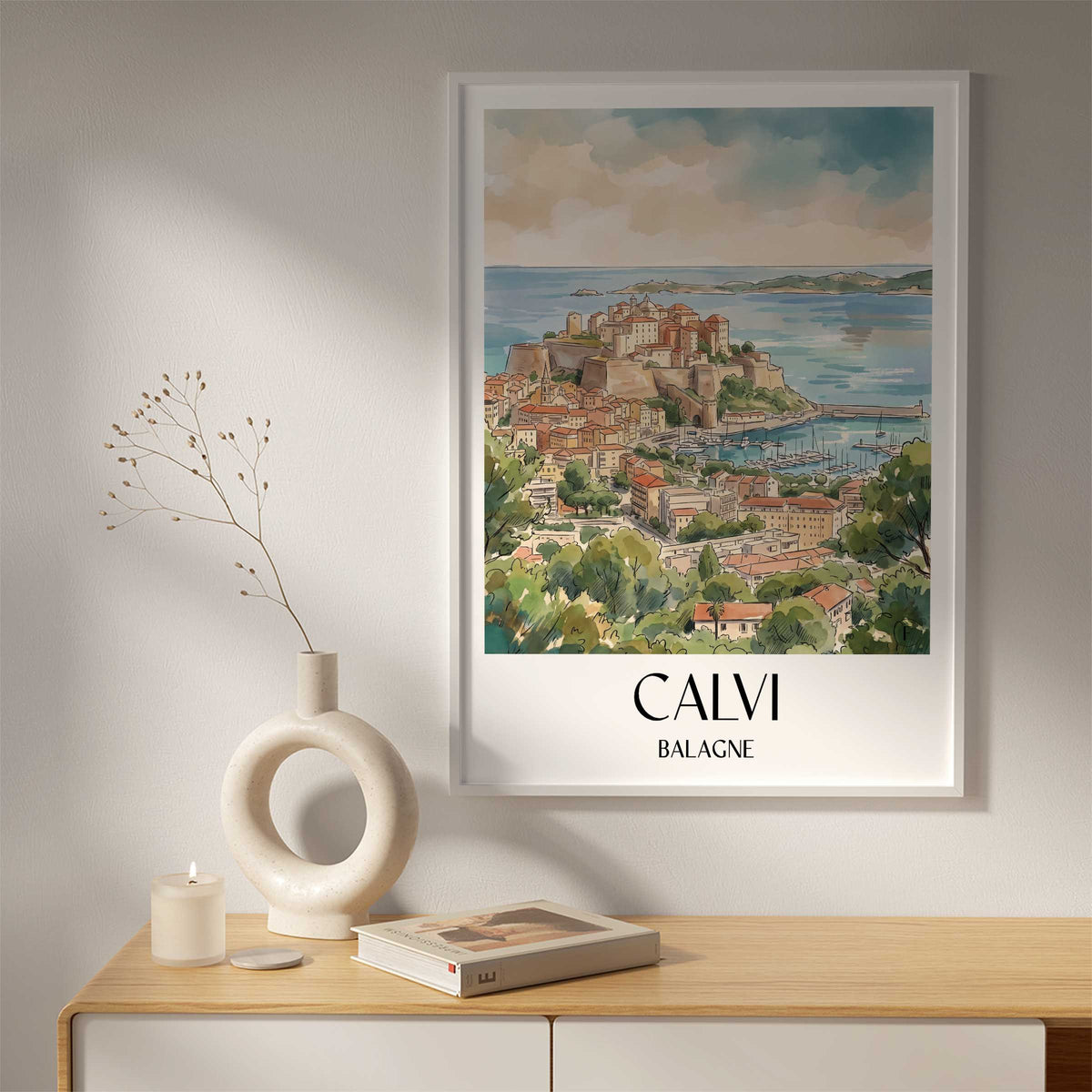 calvi-balagne-frankreich-poster-aquarell