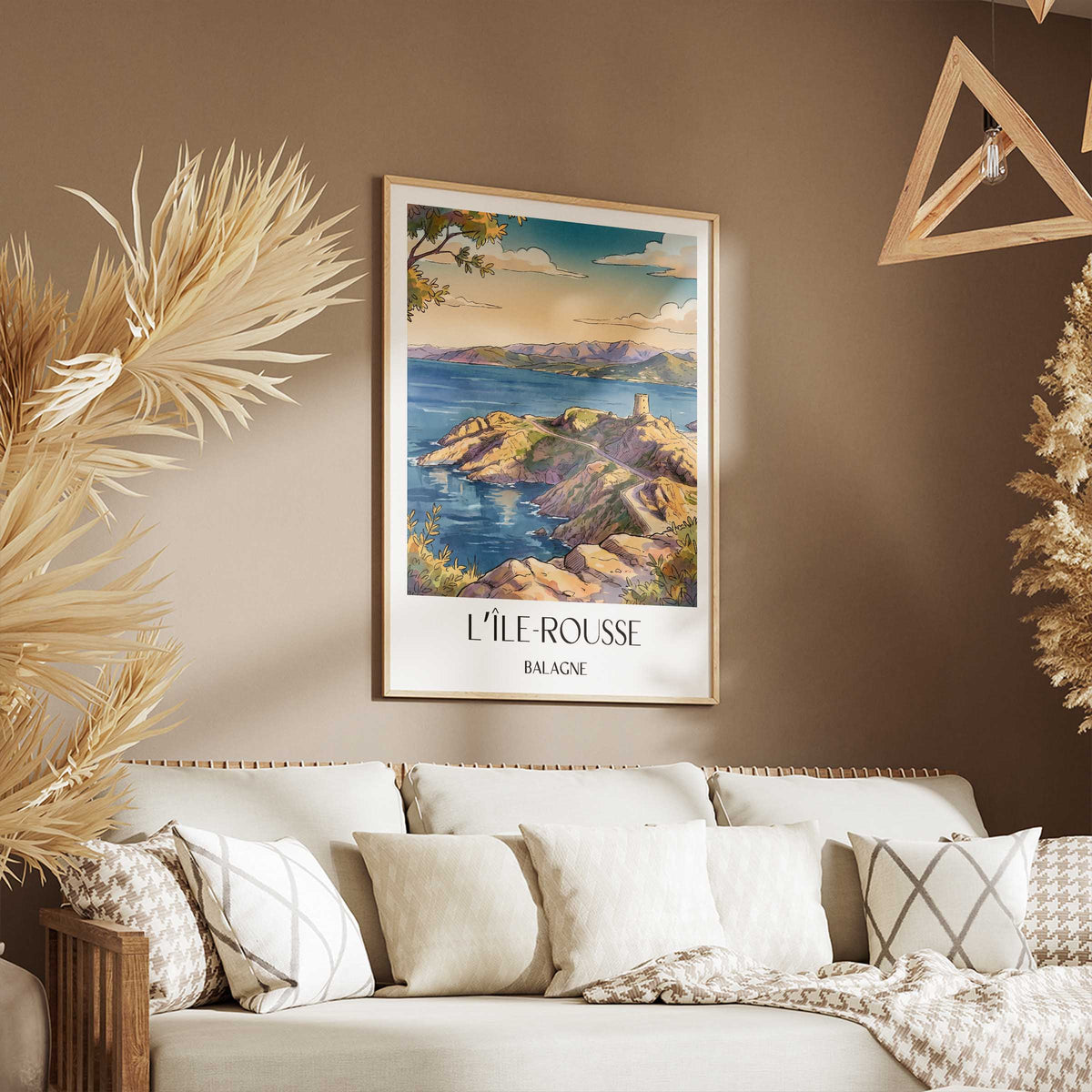 l’île-rousse-balagne-frankreich-poster-aquarell
