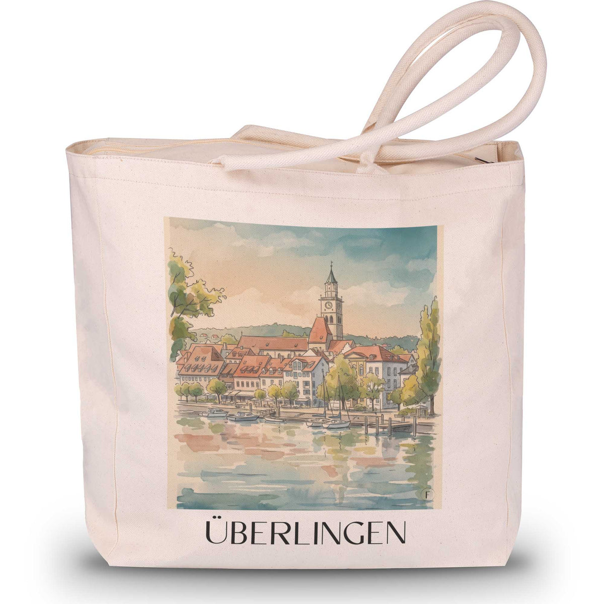 überlingen-bodensee-deutschland-einkaufstasche-aquarell