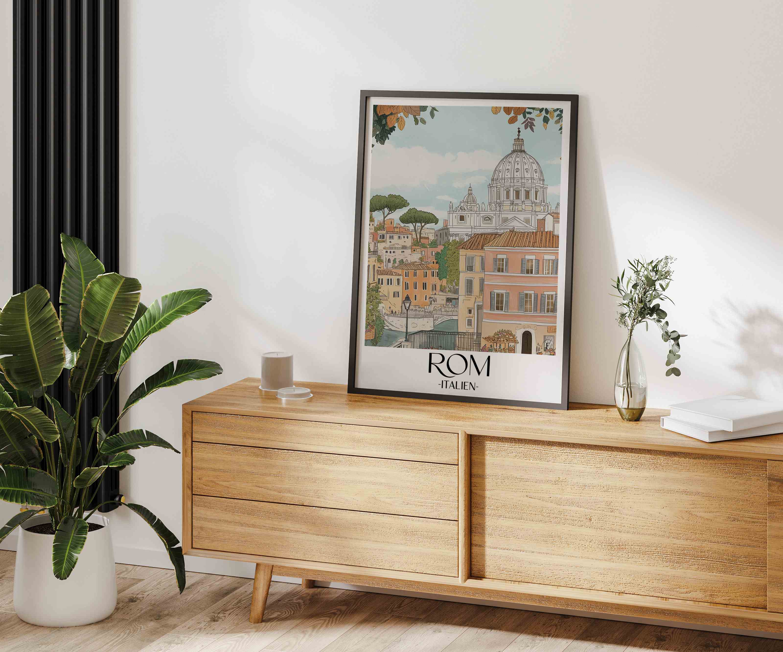 petersdom-rom-italien-aquarell-poster