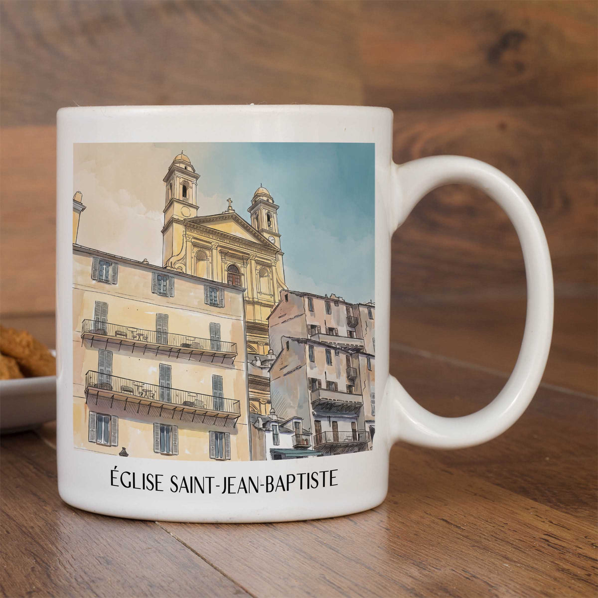 église-saint-jean-baptiste-bastia-frankreich-kaffeebecher-aquarell