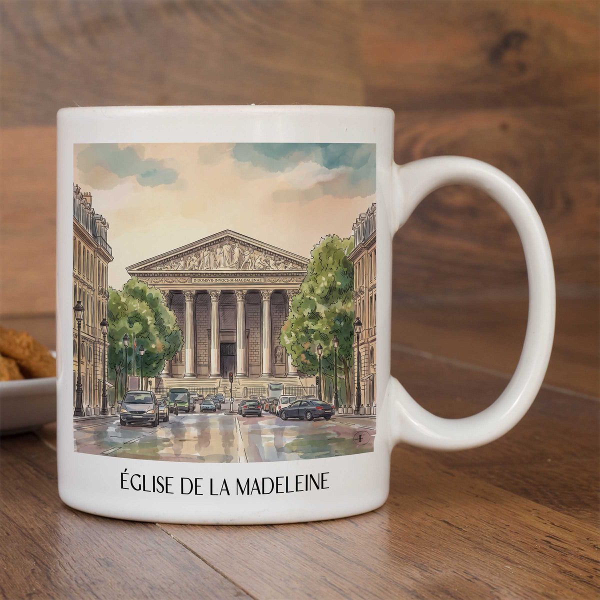 église-de-la-madeleine-paris-frankreich-kaffeebecher-aquarell