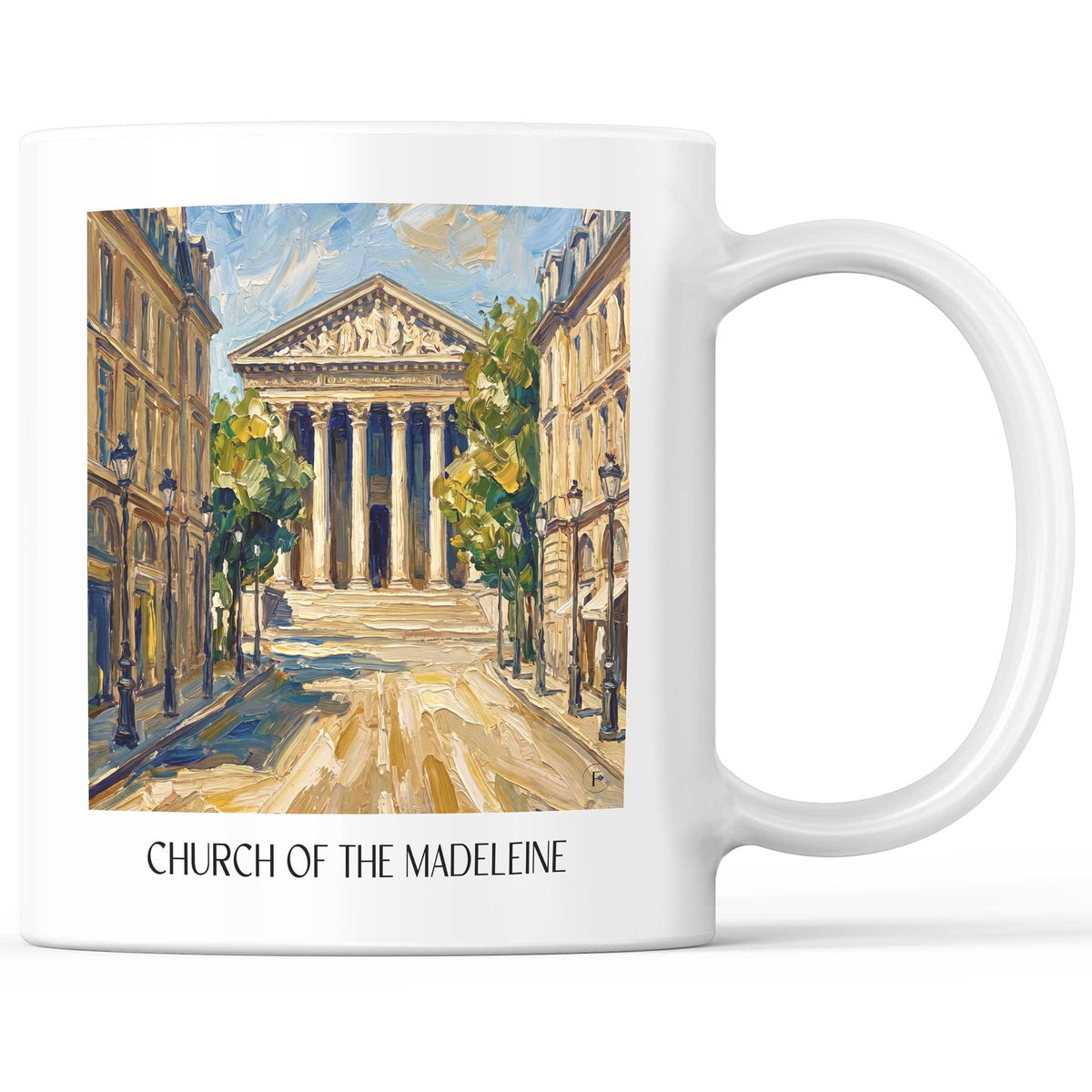 Église de la Madeleine Kaffeebecher - Paris - Frankreich Becher - Kaffeetasse im Ölgemälde Stil - favplace