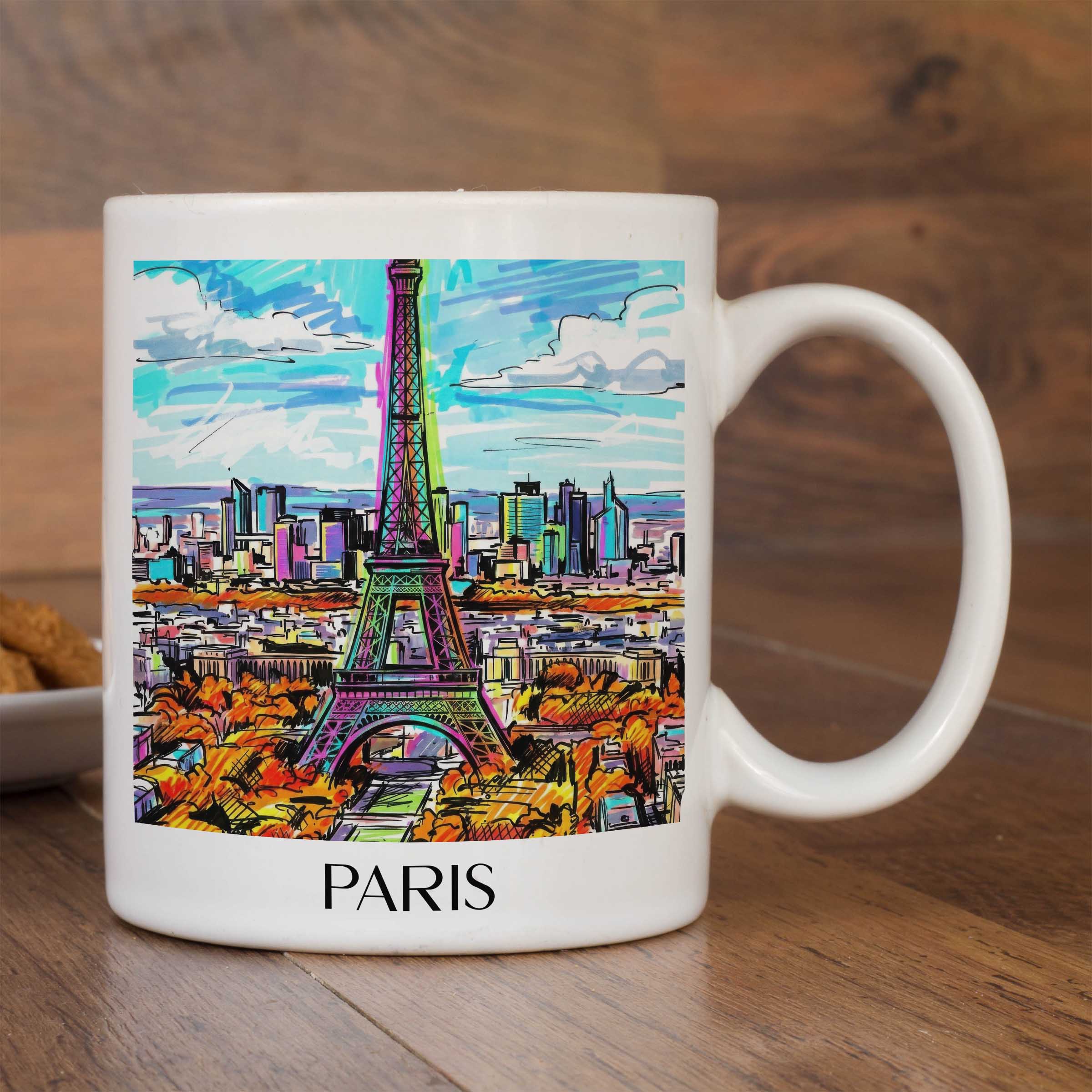 paris-frankreich-kaffeebecher-graffiti