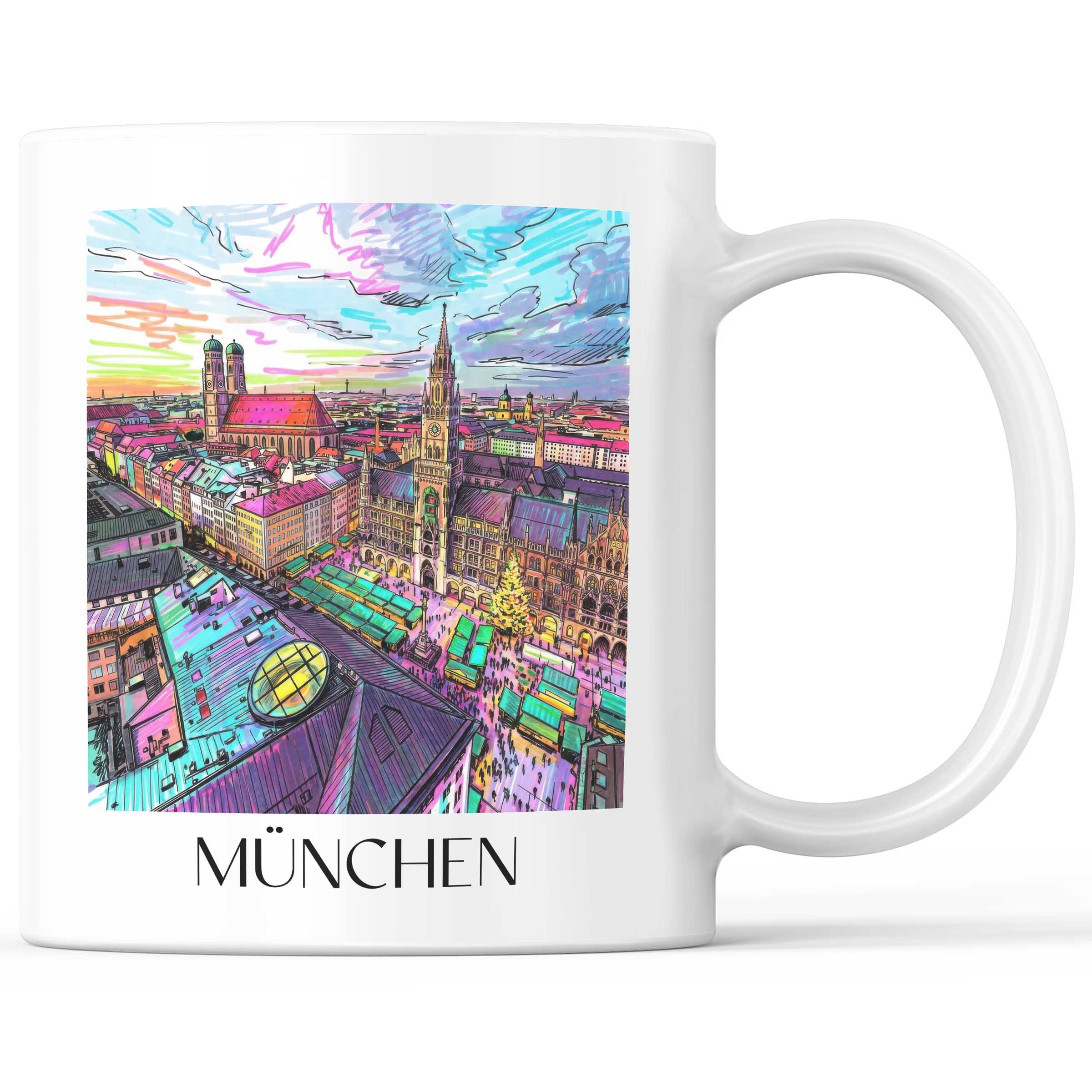 München - Deutschland Becher - Kaffeetasse im Tag Graffiti Stil