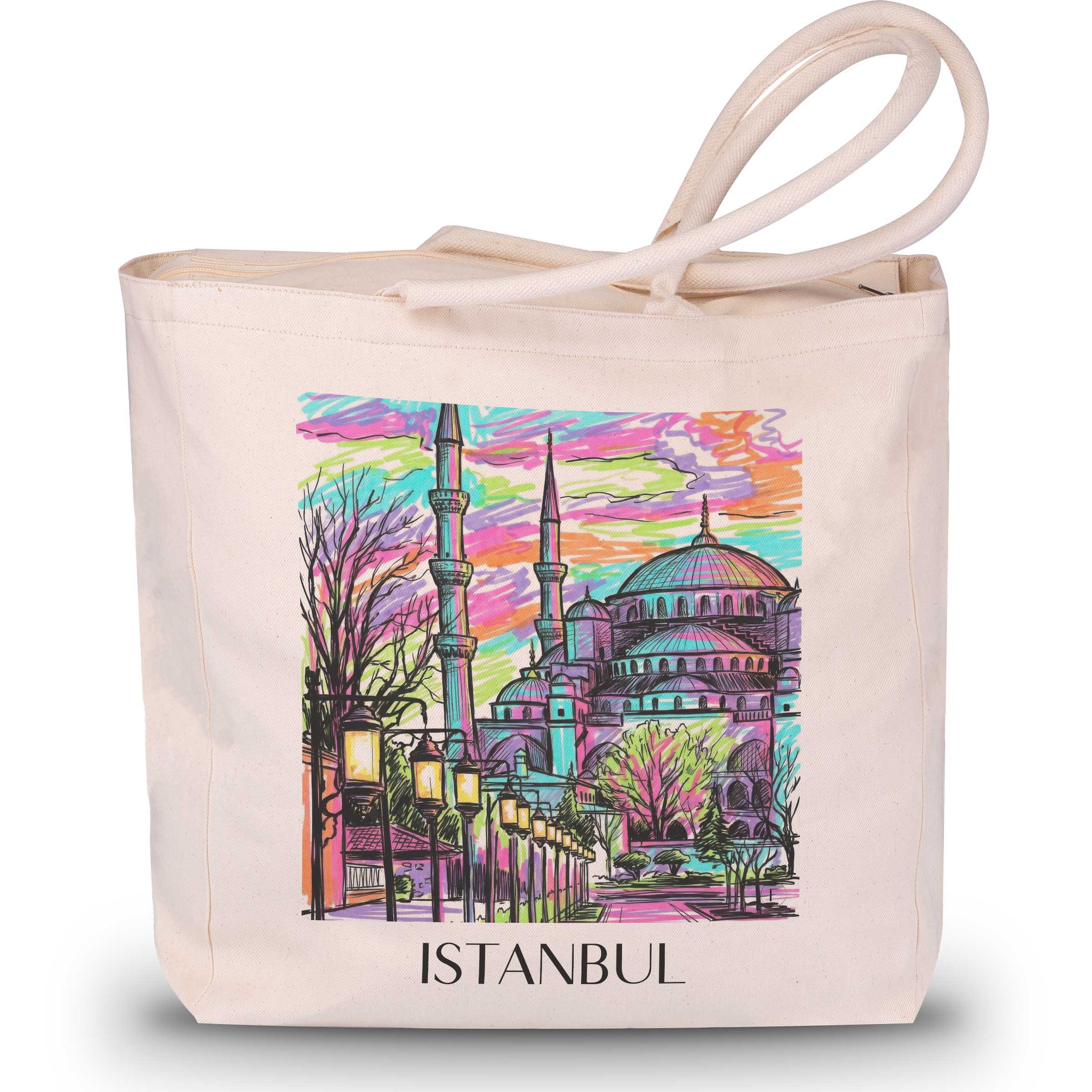 Istanbul - Türkei Tote Bag - Einkaufstasche im Tag Graffiti Stil