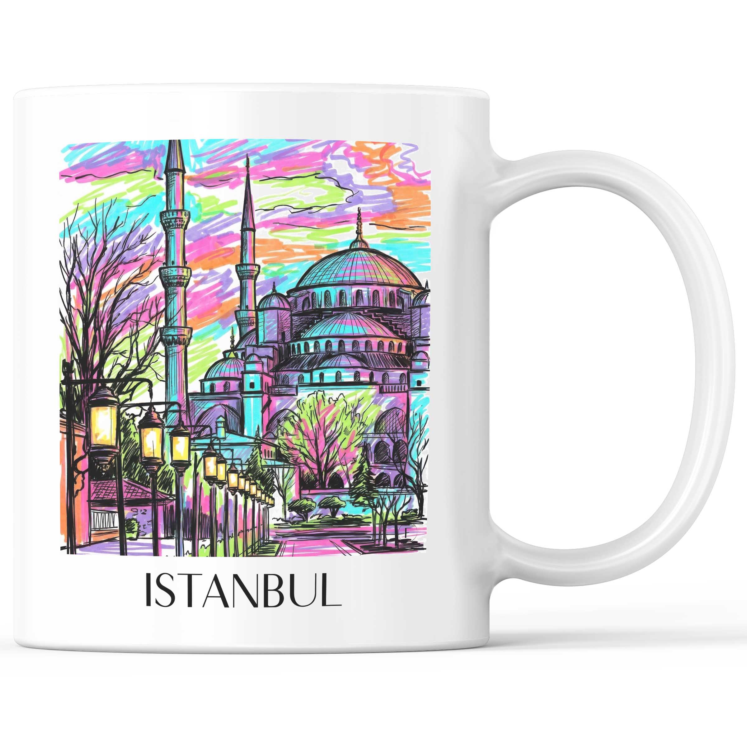 Istanbul - Türkei Becher - Kaffeetasse im Tag Graffiti Stil