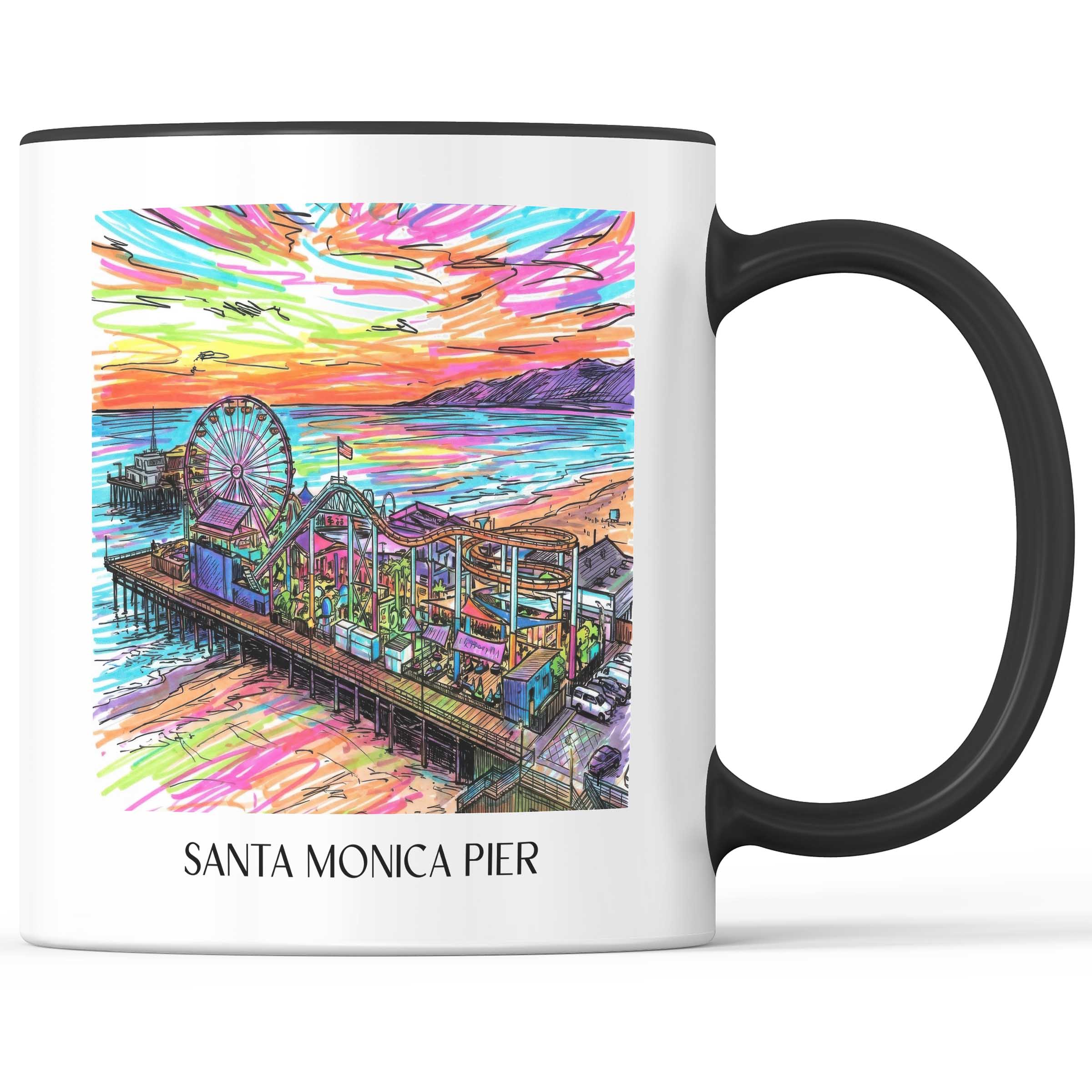 santa-monica-pier-californien-usa-kaffeebecher-graffiti