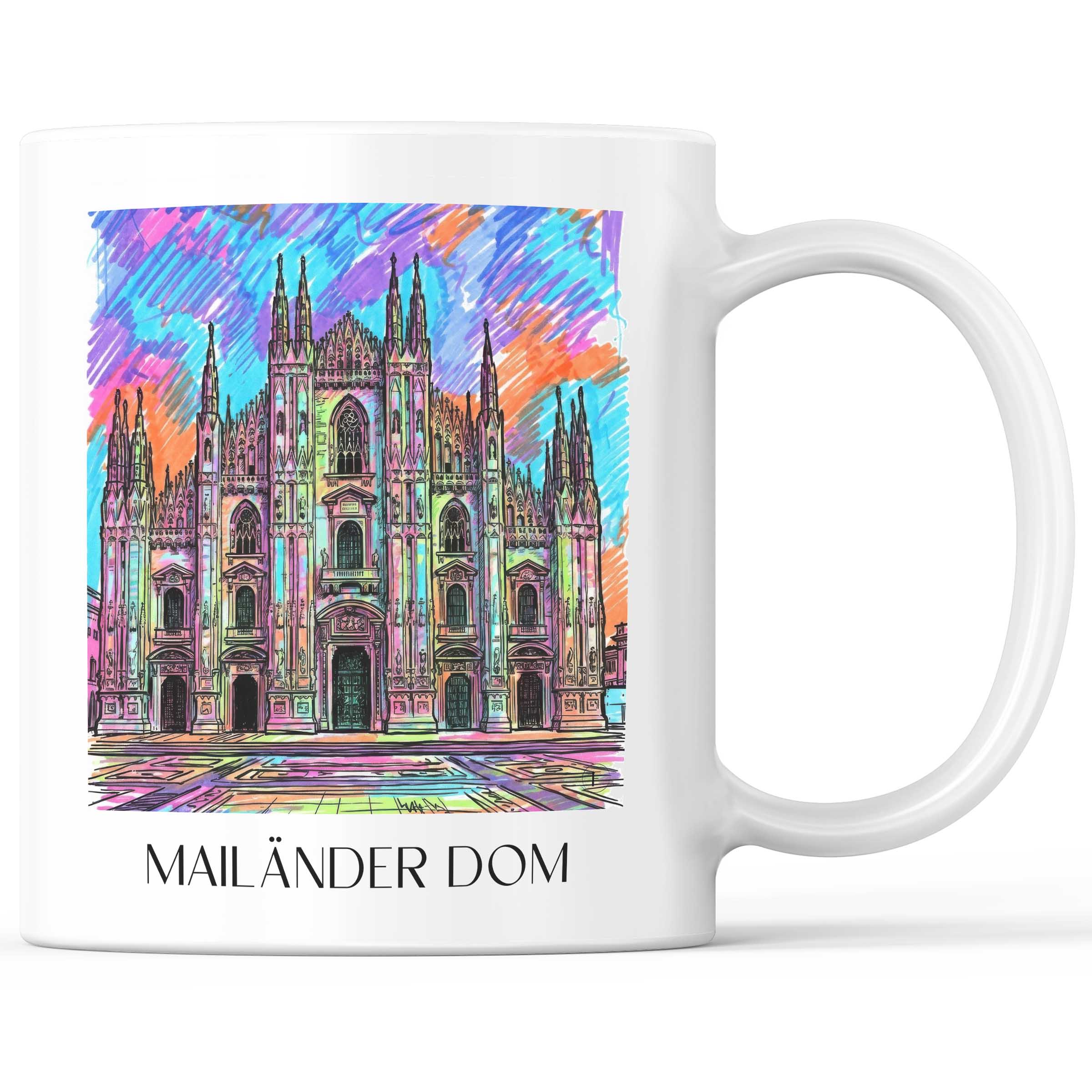 Mailänder Dom - Italien Becher - Kaffeetasse im Tag Graffiti Stil