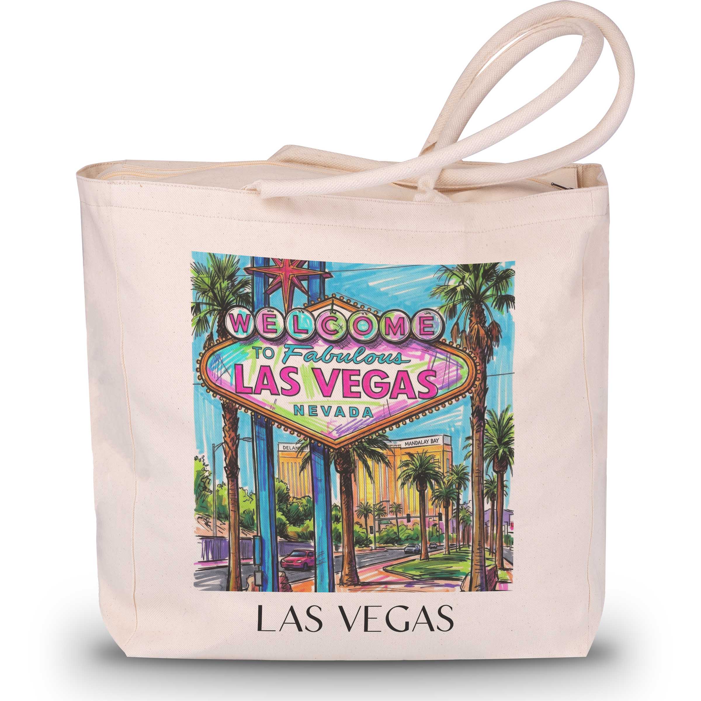 Las Vegas - Vereinigte Staaten Tote Bag - Einkaufstasche im Tag Graffiti Stil