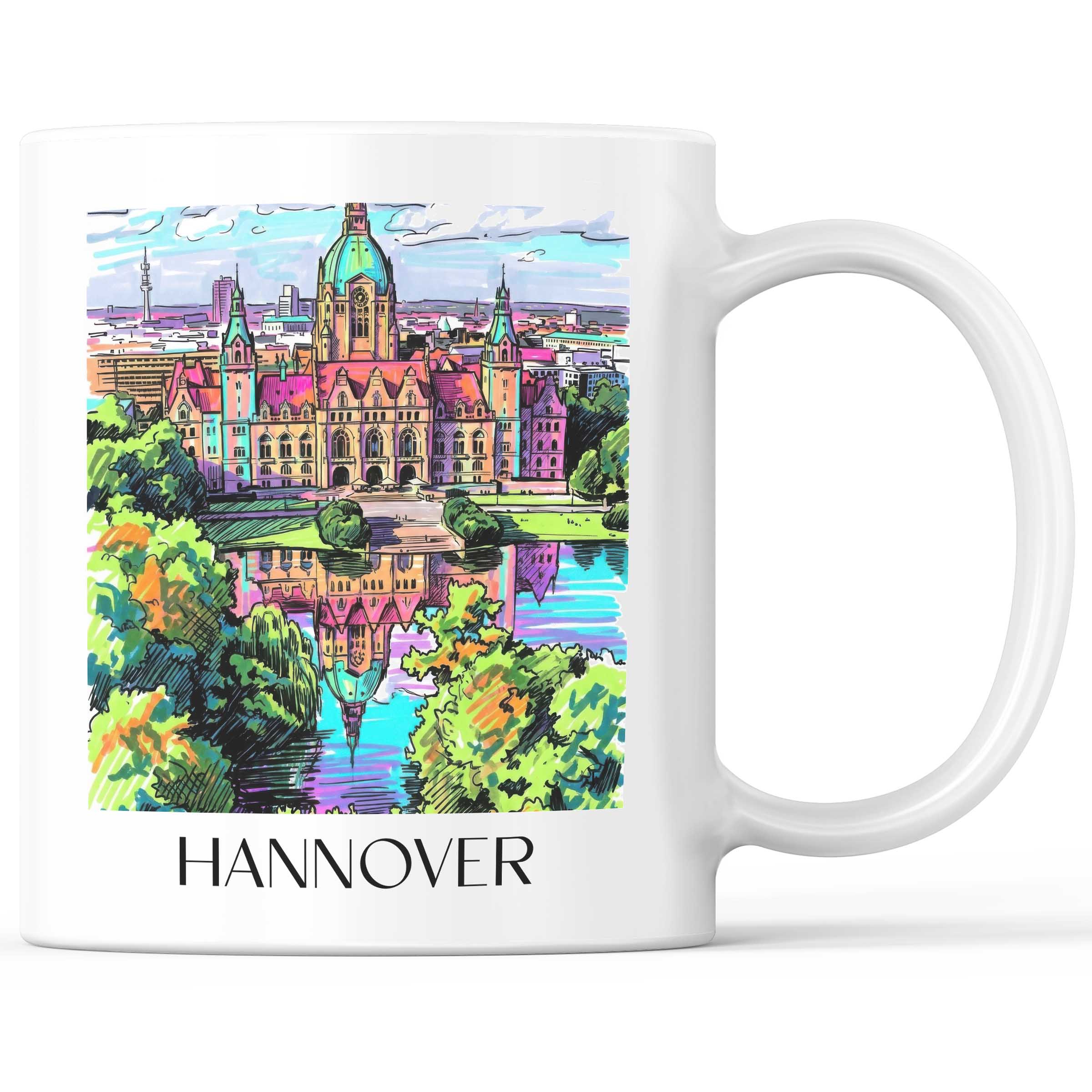 Hannover - Deutschland Becher - Kaffeetasse im Tag Graffiti Stil