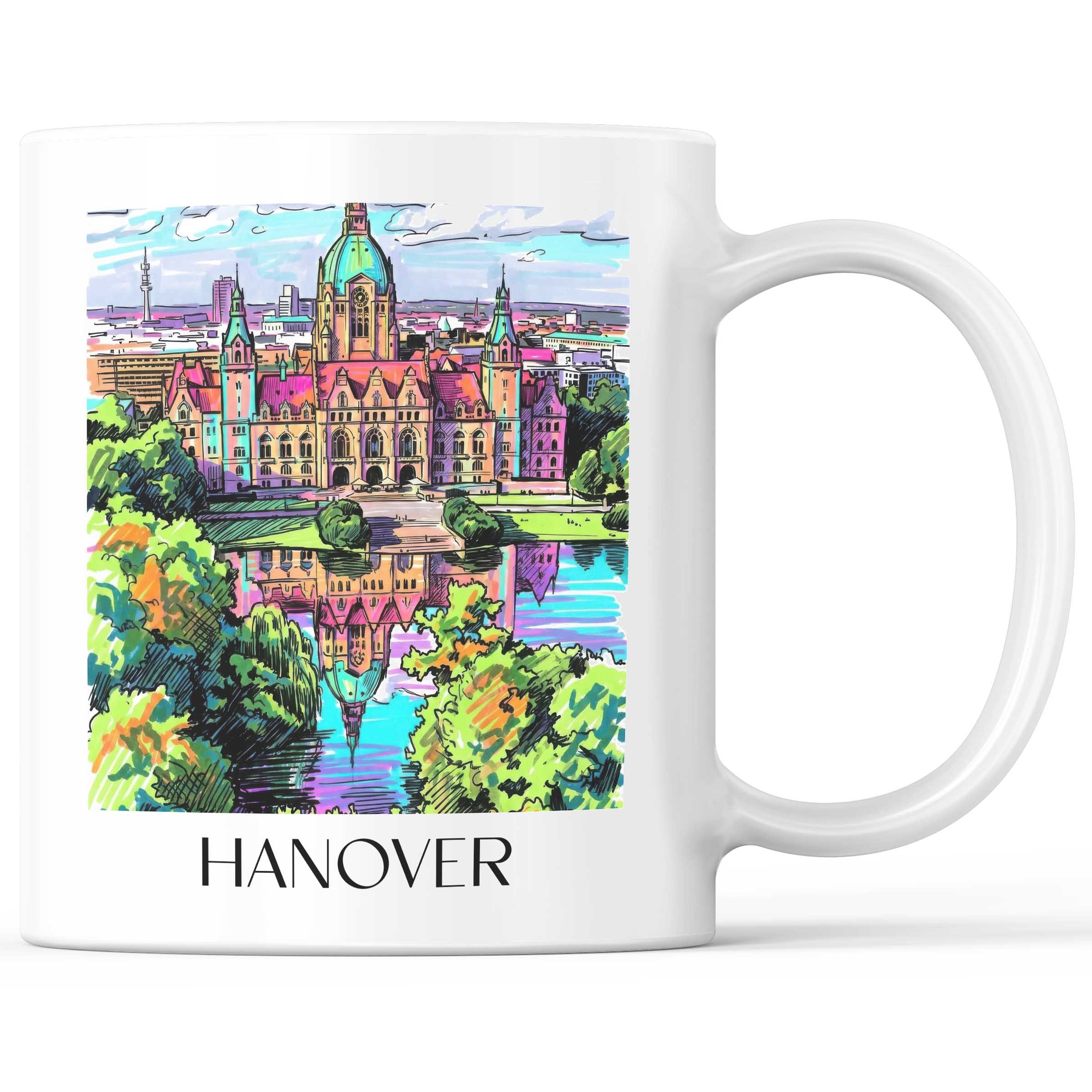 Hannover - Deutschland Becher - Kaffeetasse im Tag Graffiti Stil