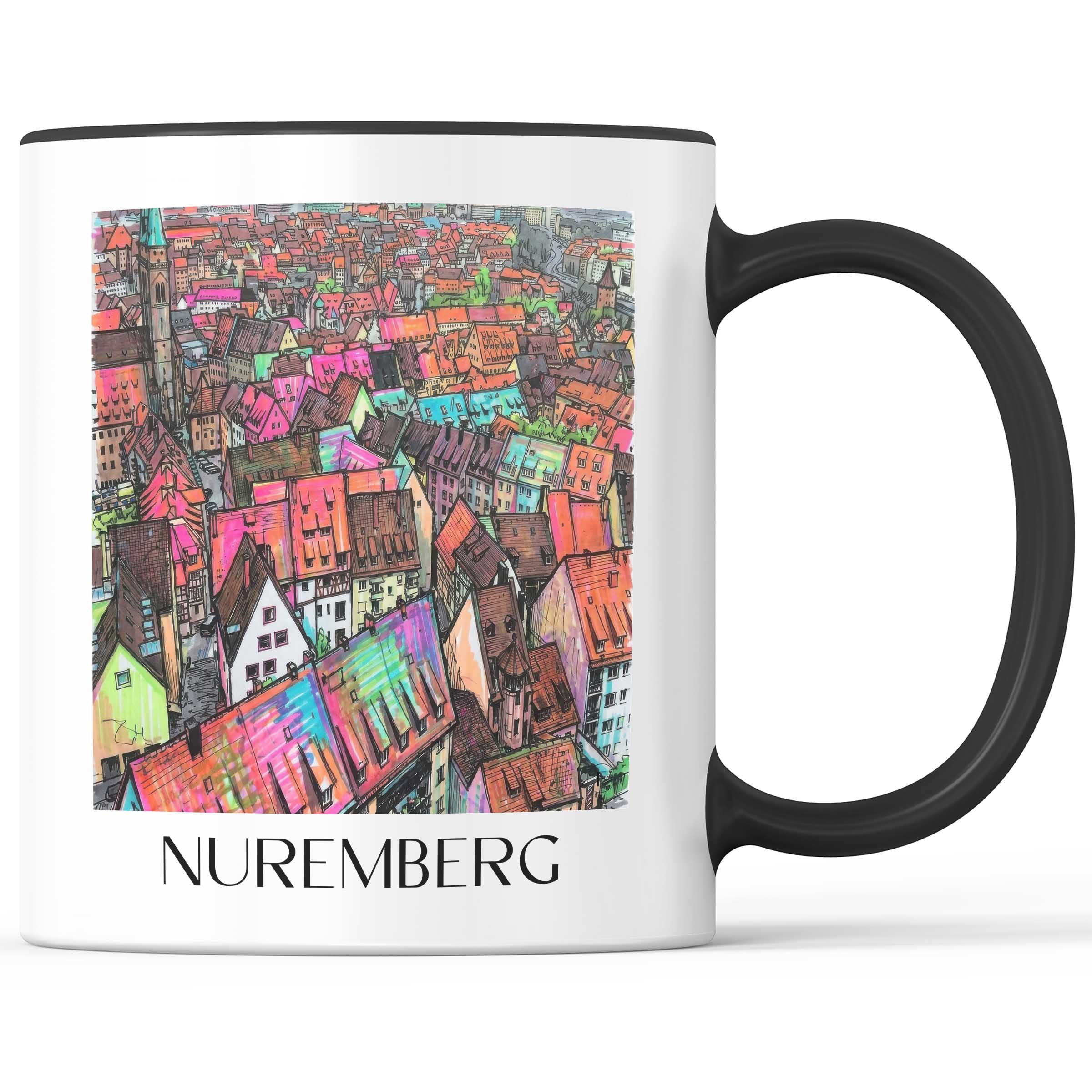 Nürnberg - Deutschland Becher - Kaffeetasse im Tag Graffiti Stil