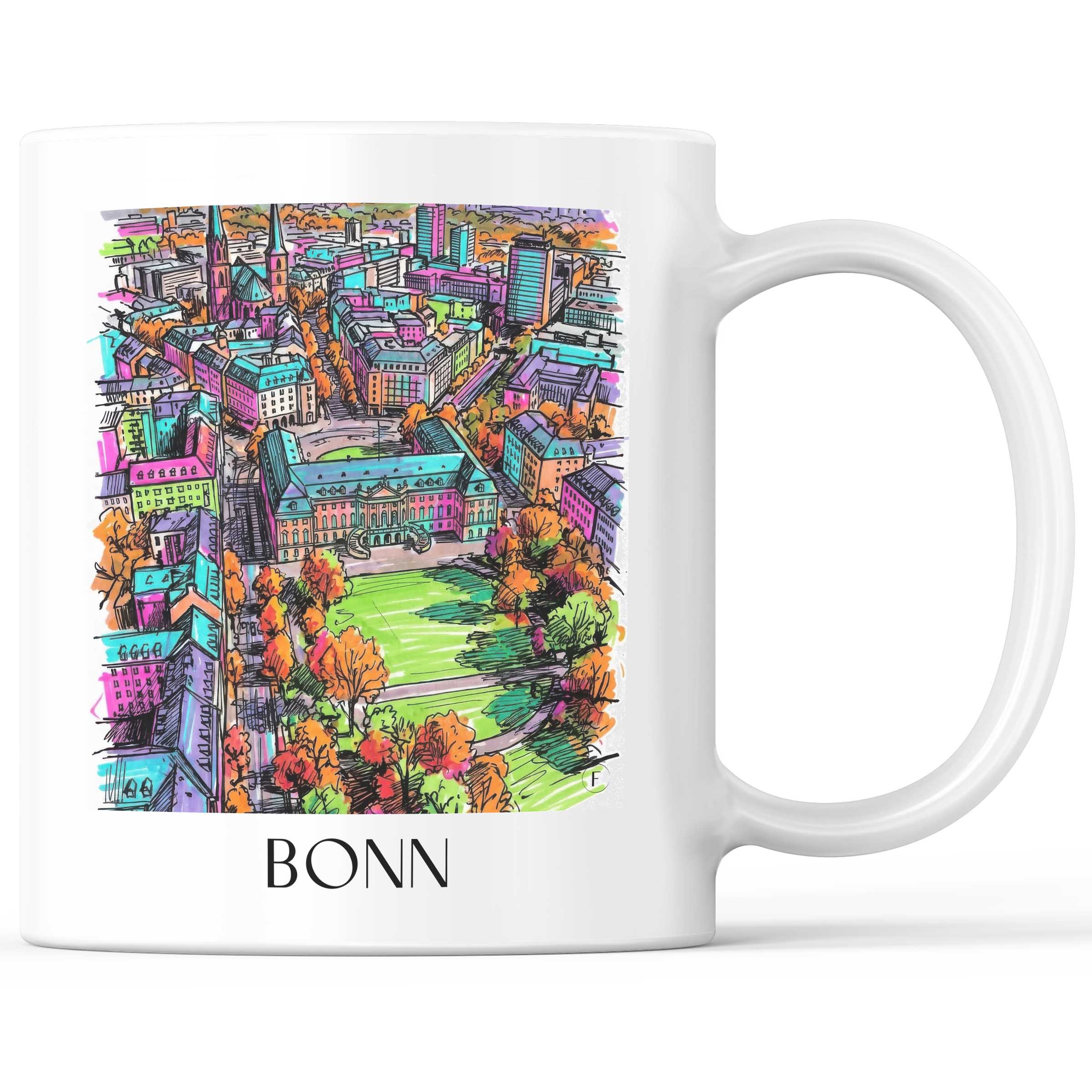 Bonn - Deutschland Becher - Kaffeetasse im Tag Graffiti Stil