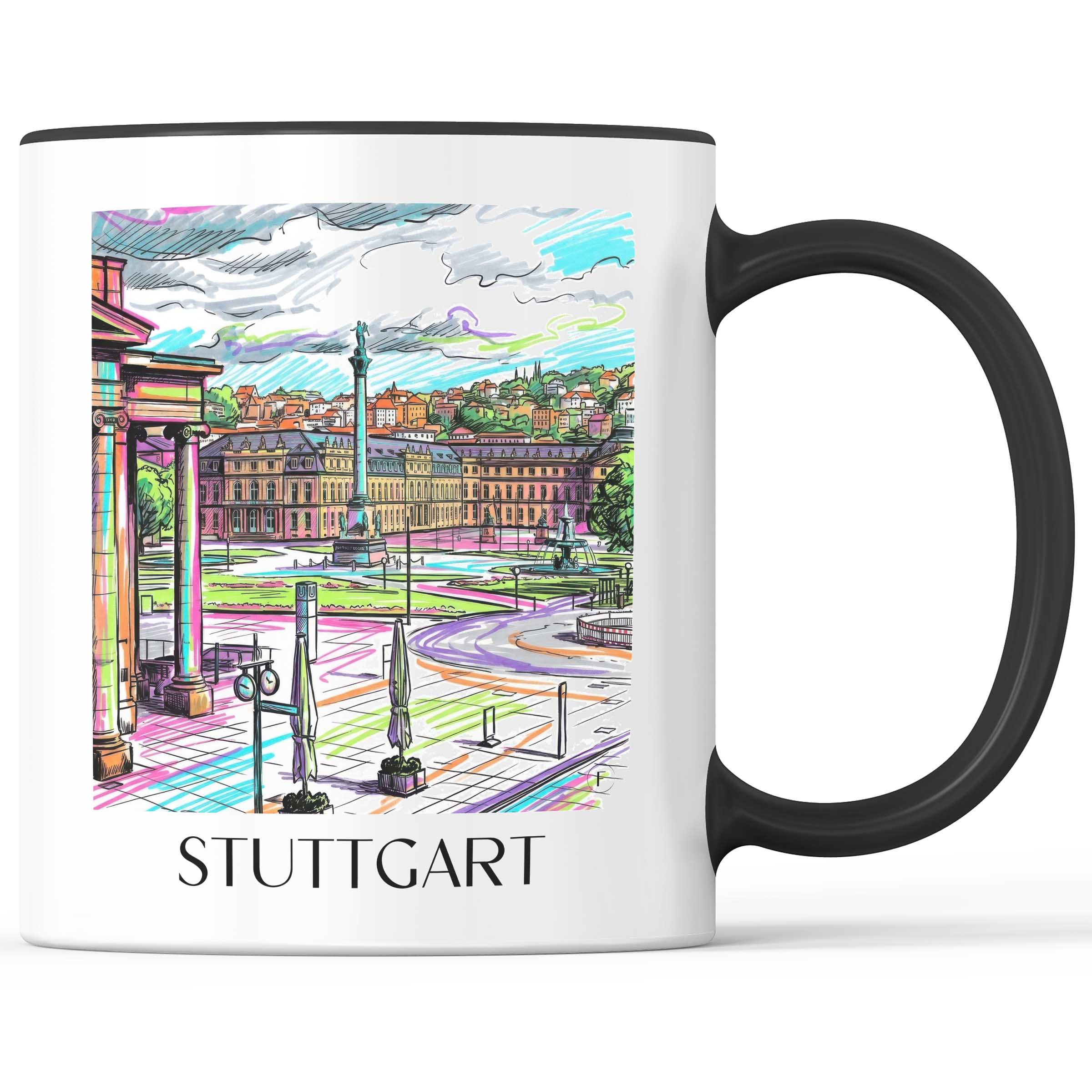 Stuttgart - Deutschland Becher - Kaffeetasse im Tag Graffiti Stil