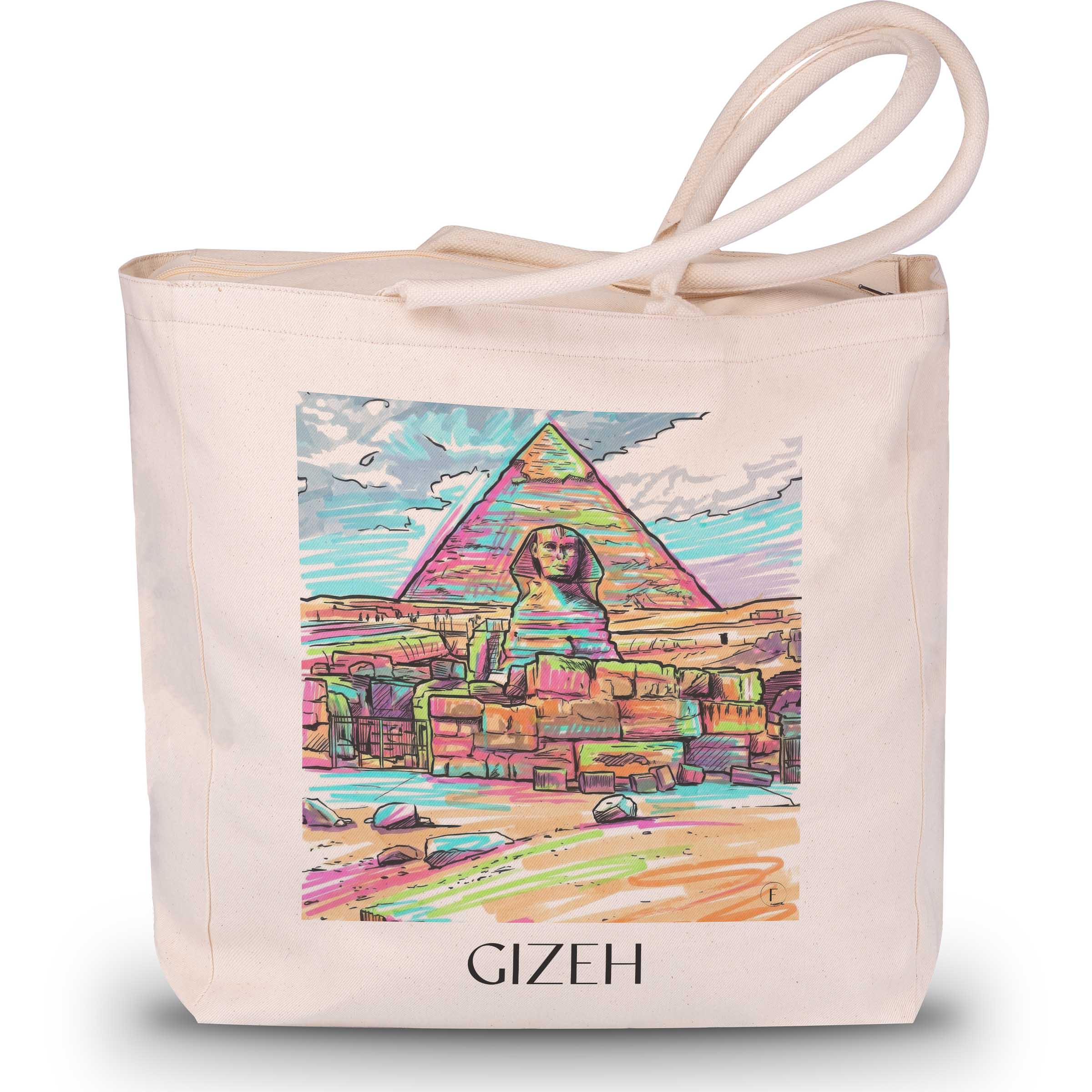 gizeh-ägypten-einkaufstasche-graffiti