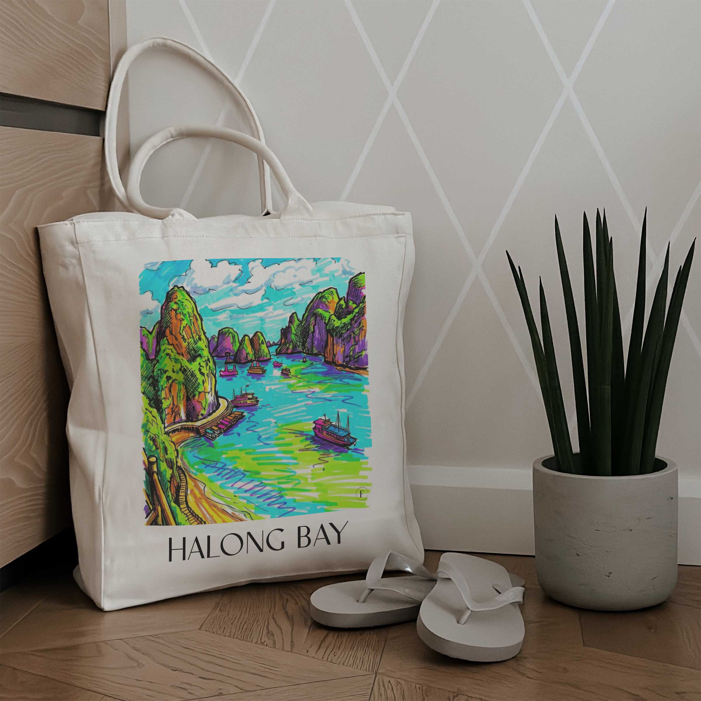 halong-bay-vietnam-einkaufstasche-graffiti