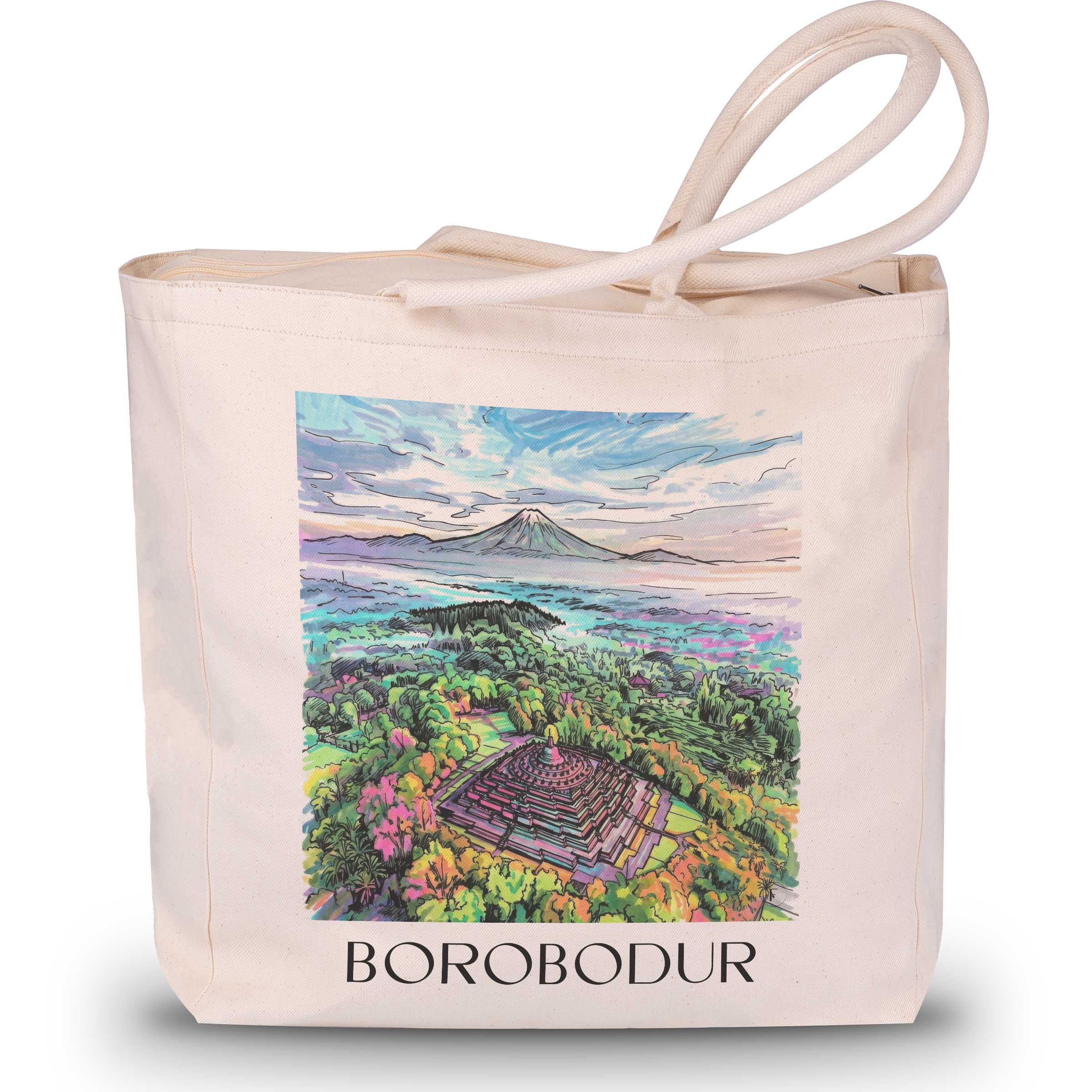 borobodur-indonesien-einkaufstasche-graffiti