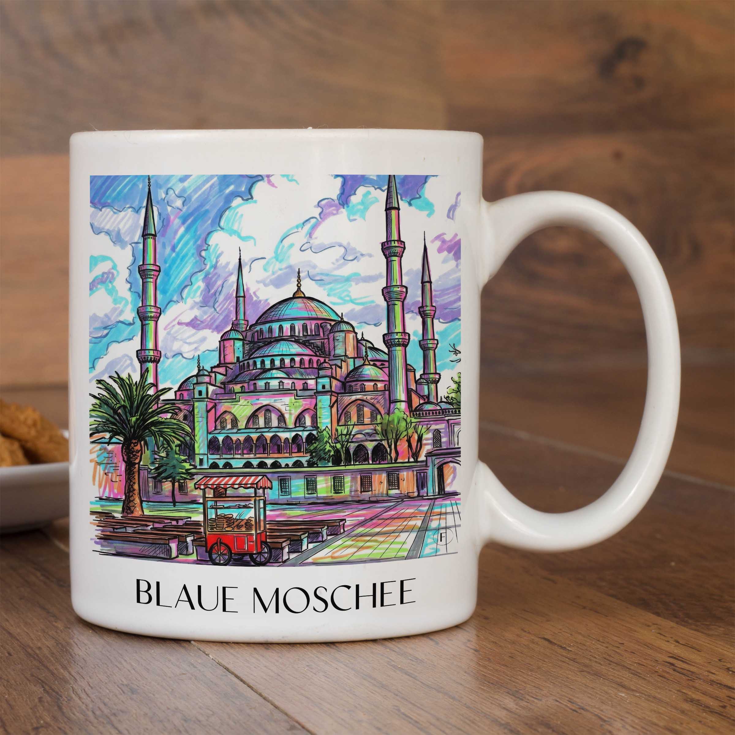 blaue-moschee-türkei-kaffeebecher-graffiti