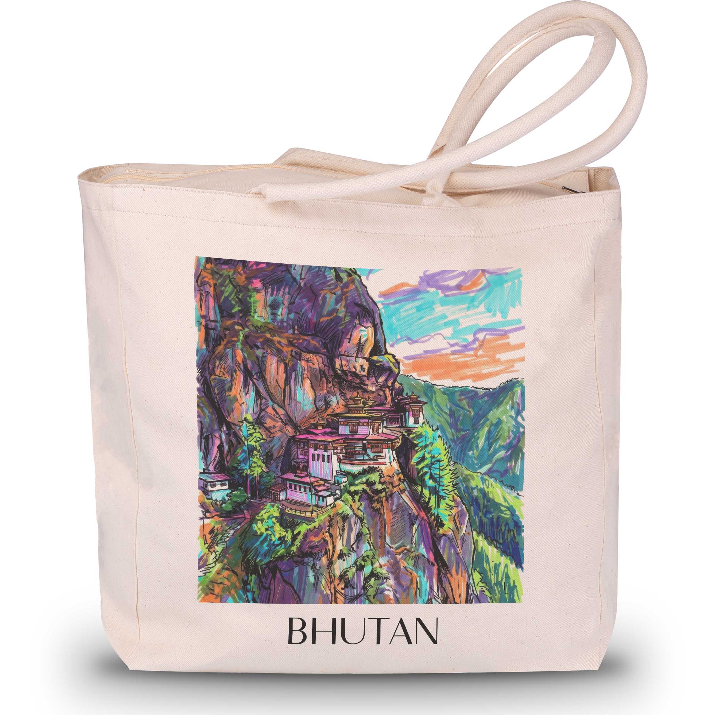 bhutan-bhutan-einkaufstasche-graffiti
