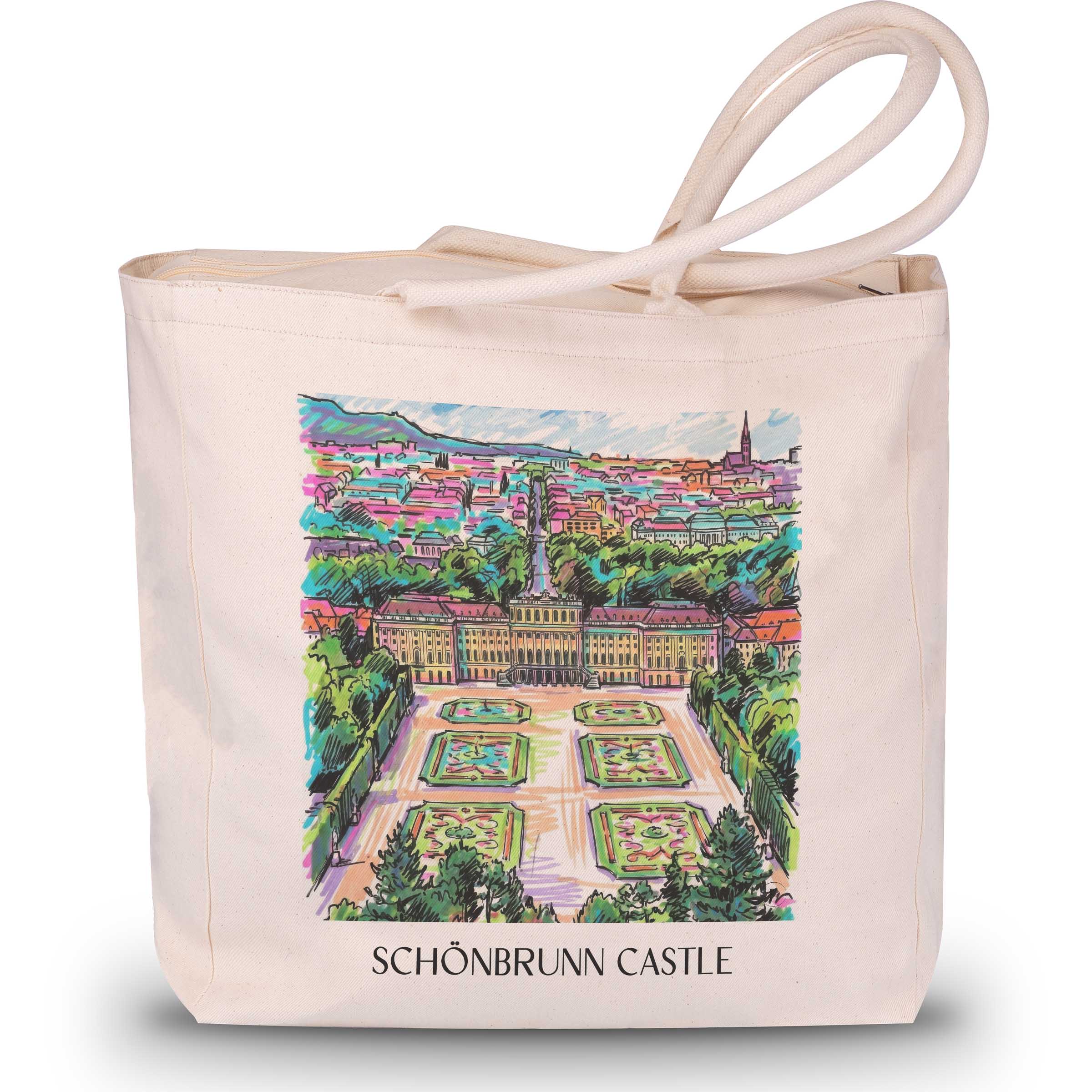 Schloss Schönbrunn Shopping Tasche - Wien - Österreich Tote Bag - Einkaufstasche im Tag Graffiti Stil