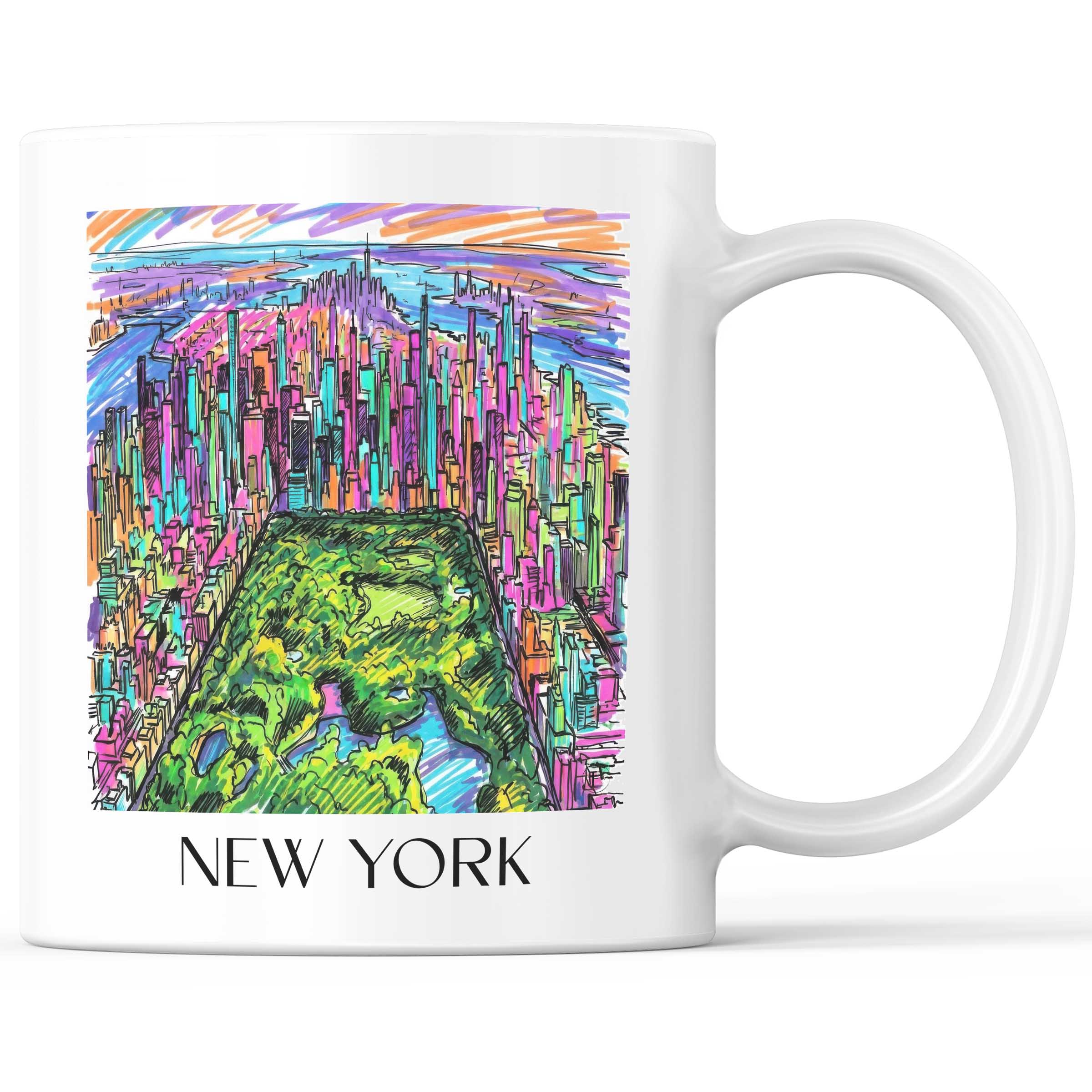 New York Kaffeebecher - USA - USA Becher - Kaffeetasse im Tag Graffiti Stil