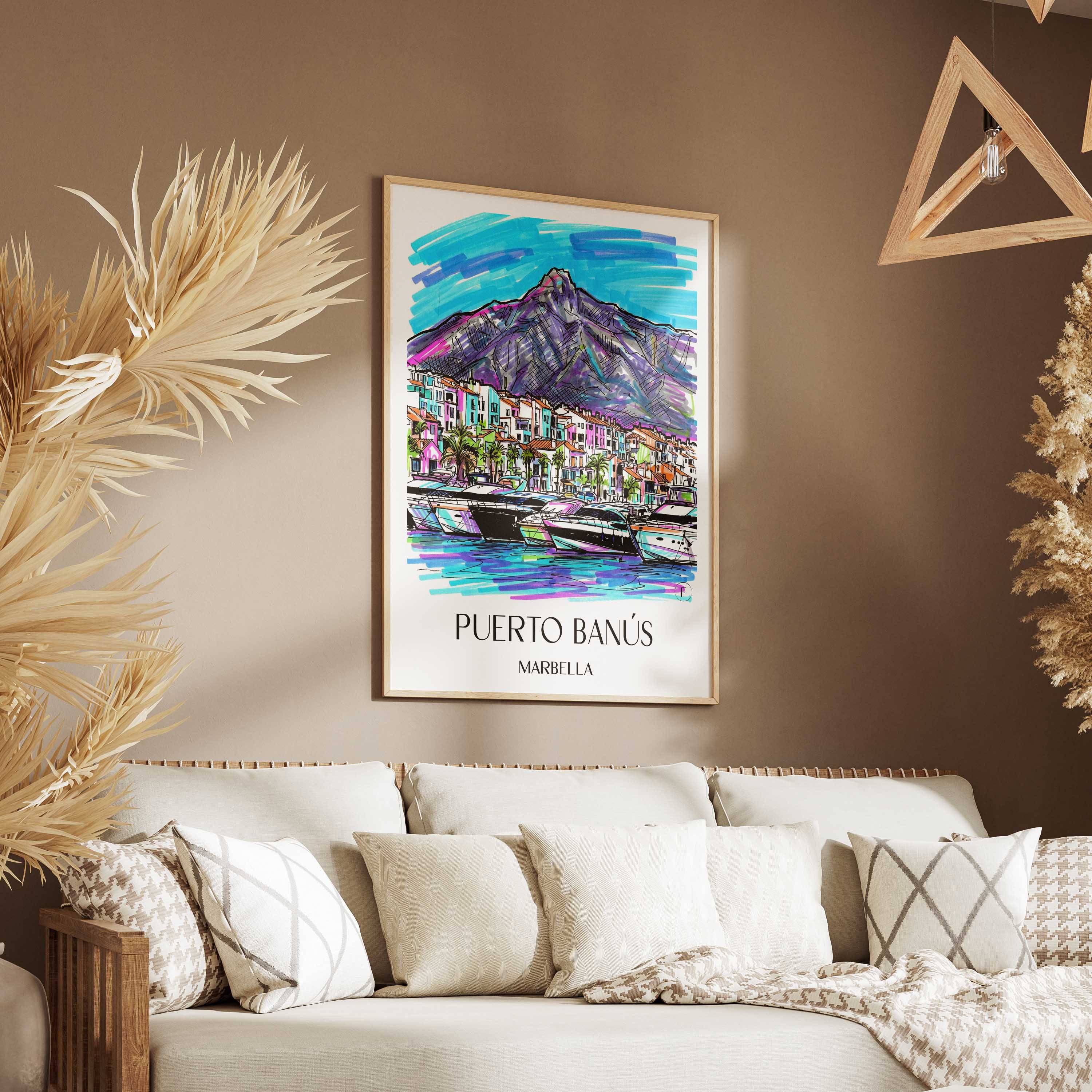 puerto-banús-marbella-spanien-poster-graffiti