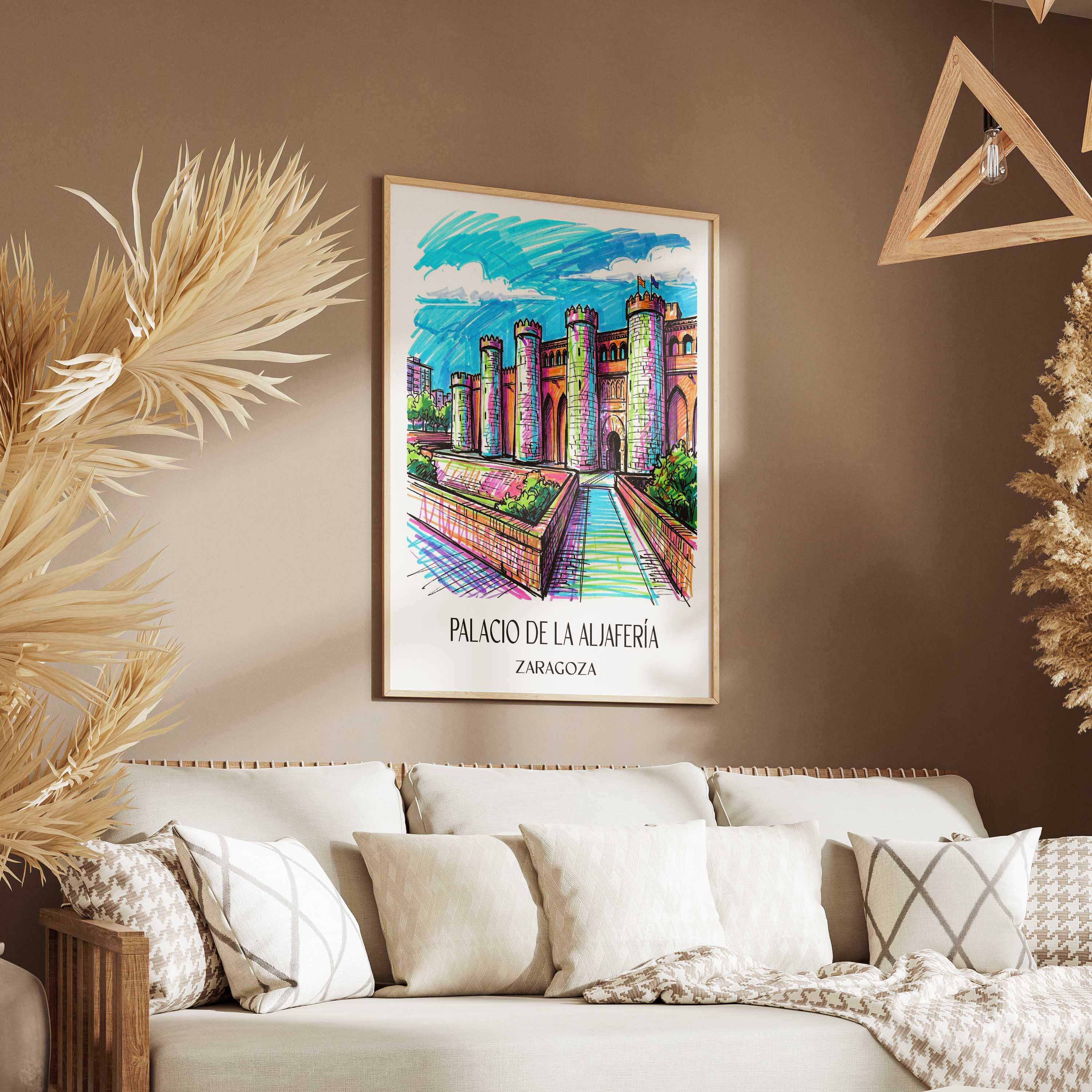 palacio-de-la-aljafería-zaragoza-spanien-poster-graffiti