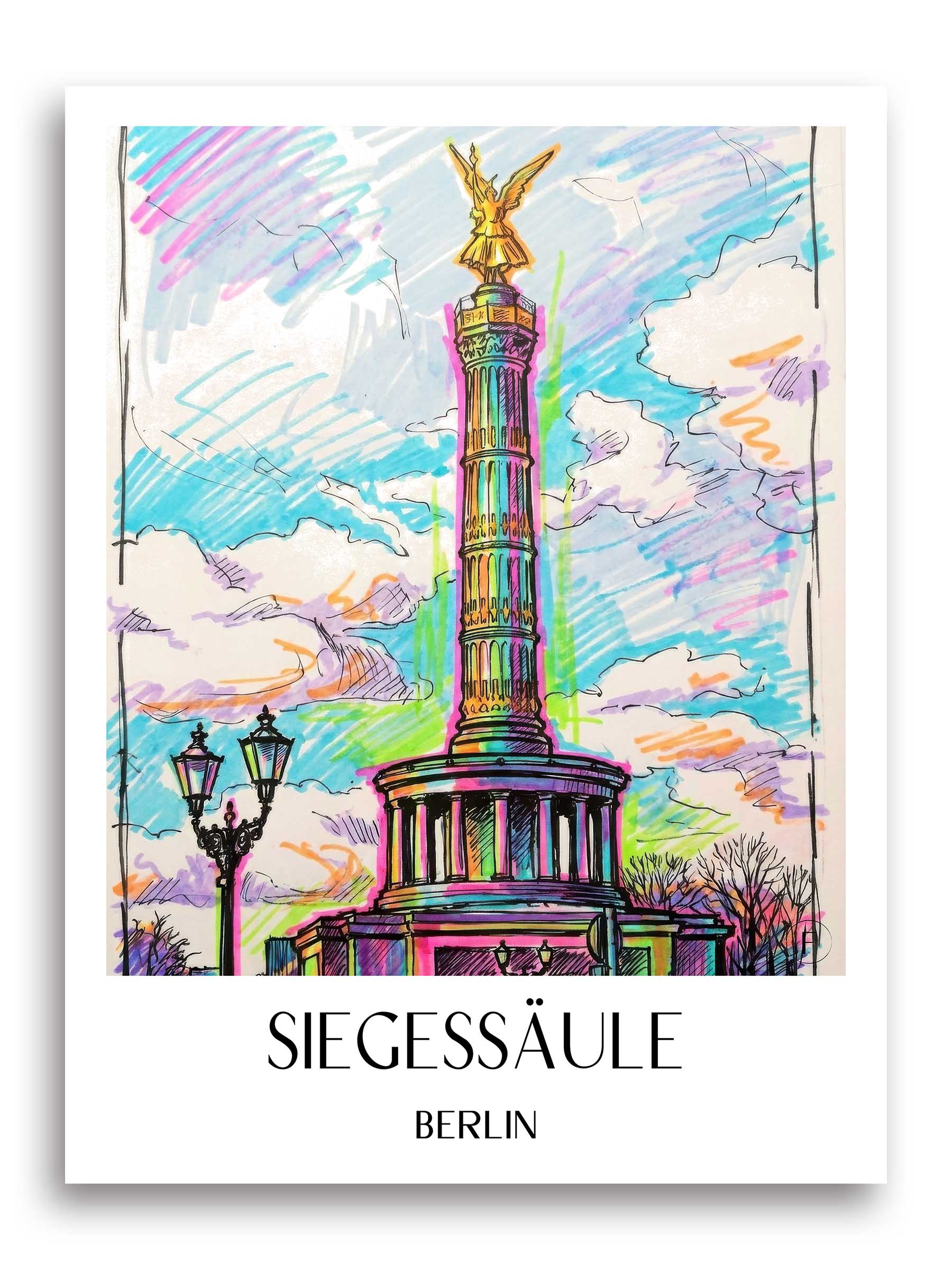 siegessäule-berlin-deutschland-poster-graffiti