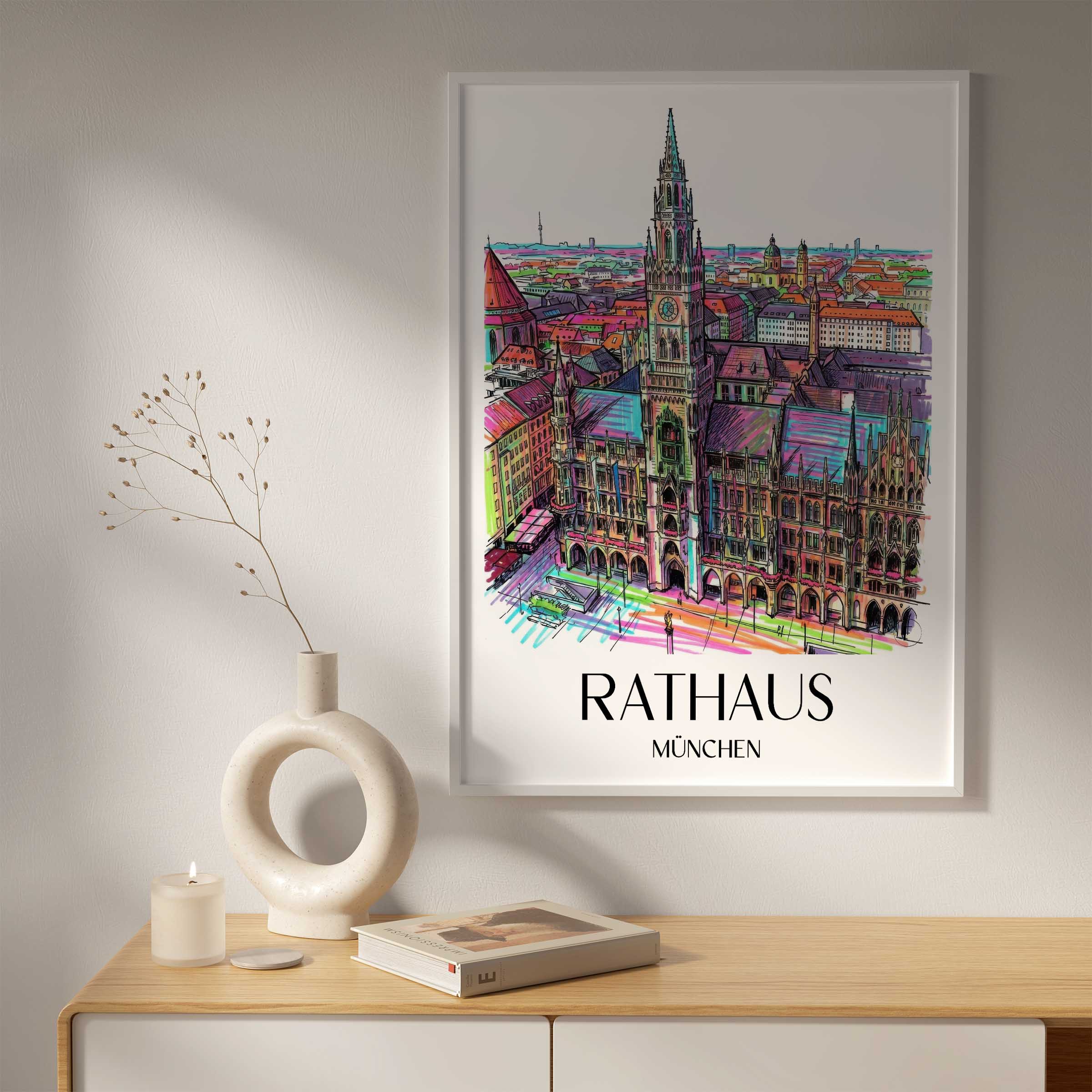 rathaus-münchen-deutschland-poster-graffiti