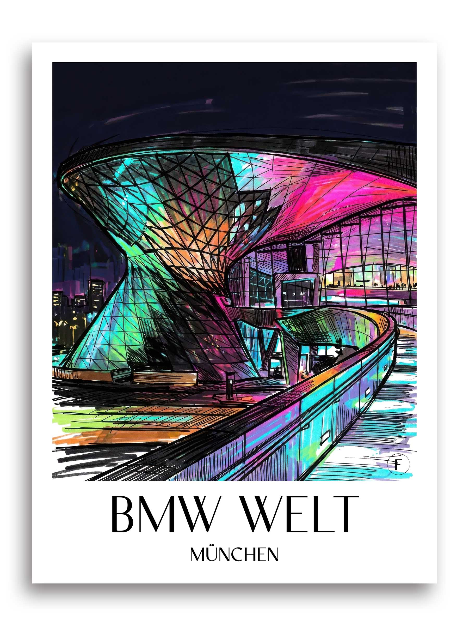 bmw-welt-münchen-deutschland-poster-graffiti