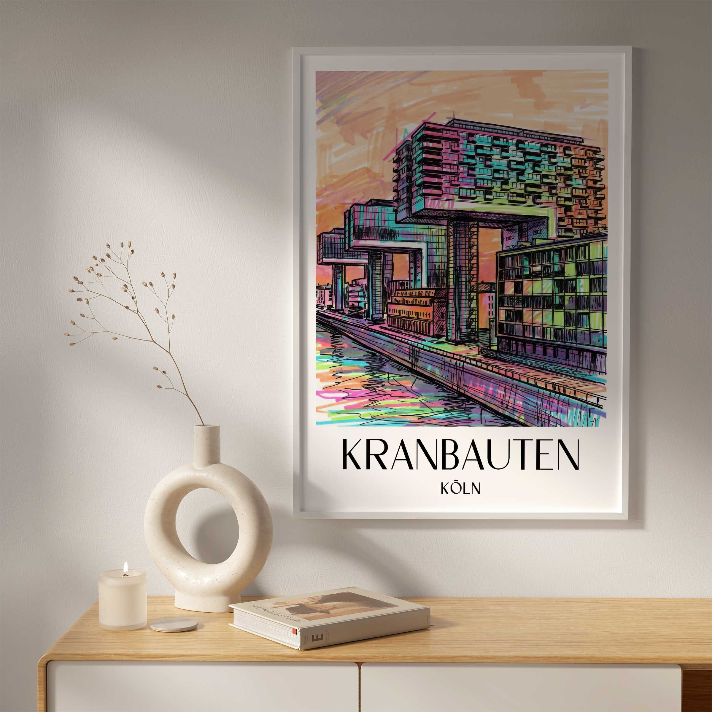 kranbauten-köln-deutschland-poster-graffiti